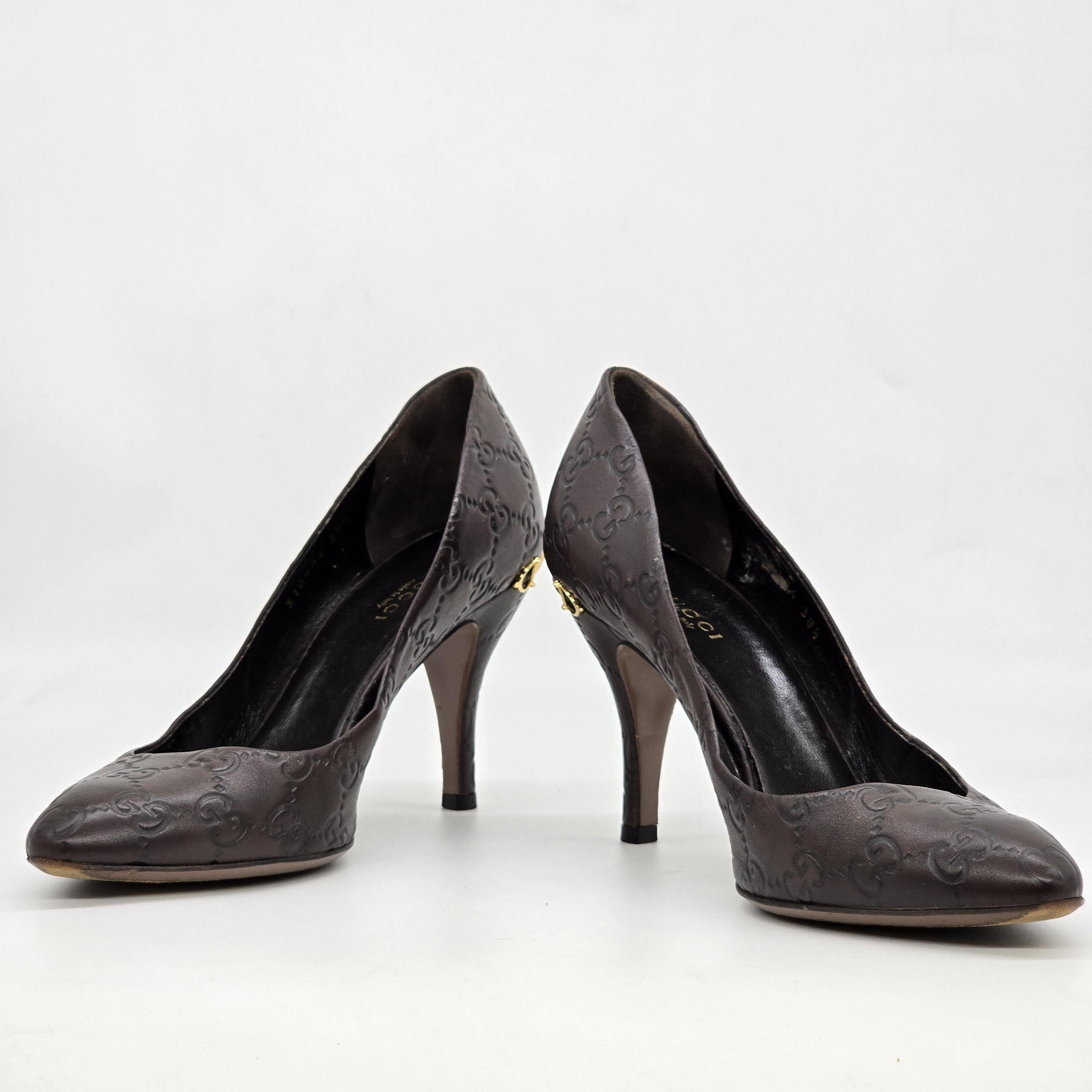 Gucci Gucci - Guccissima Leather Heel Pumps Size US 8.5 / IT 38.5 - 1 Thumbnail