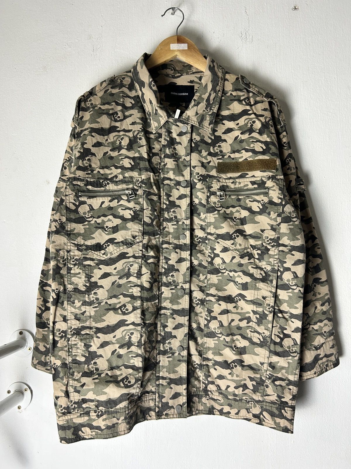 Codes Combine Codes Combine Skull Punk Design Army Jacket - number nine Size US L / EU 52-54 / 3 - 1 Thumbnail