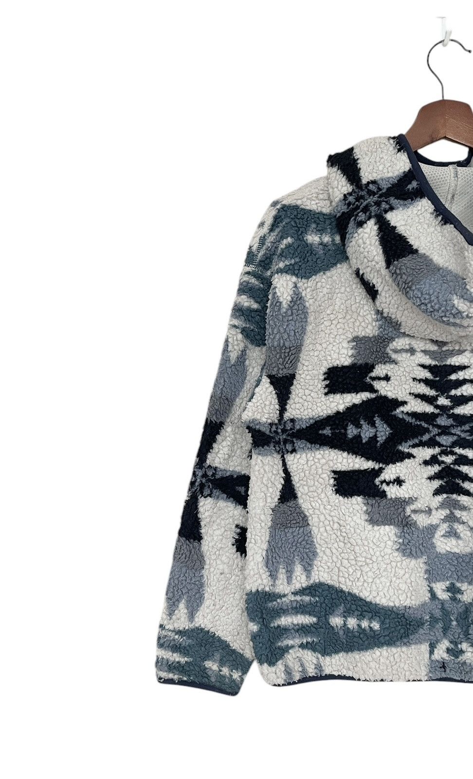 Pendleton × Vintage Vintage Brand Pendleton Navajo Fleece Hoodie 1990s Size US M / EU 48-50 / 2 - 6 Thumbnail