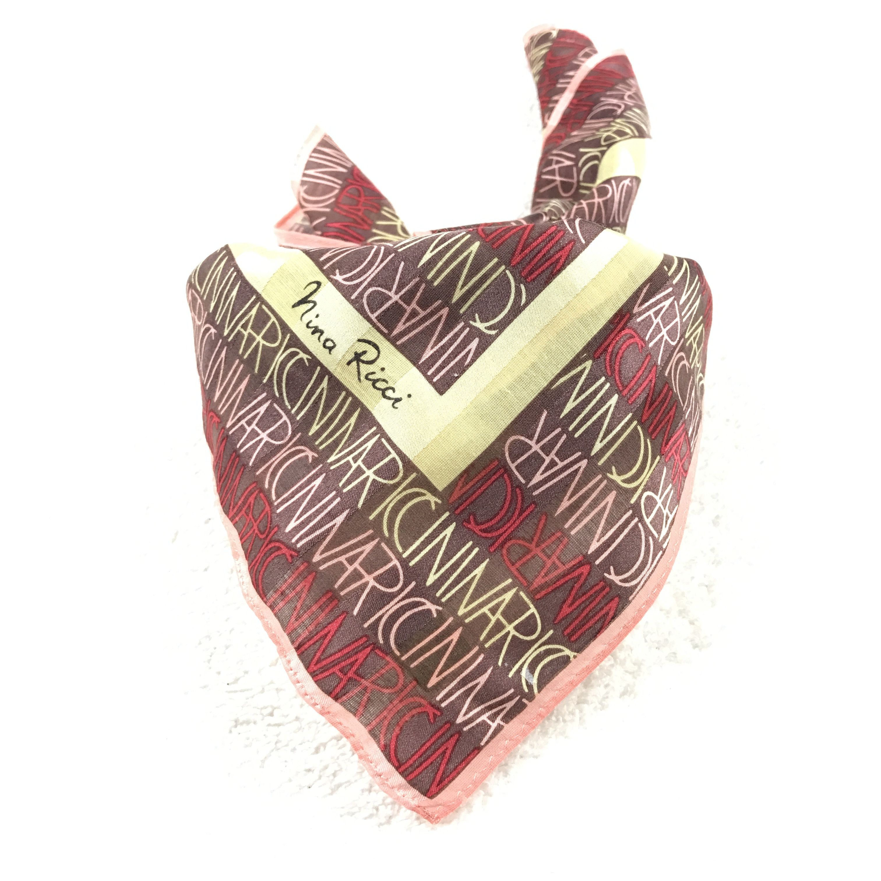 Designer × Japanese Brand × Vintage Vintage Nina Ricci Bandana Neckerchief Handkerchief Size ONE SIZE - 4 Thumbnail