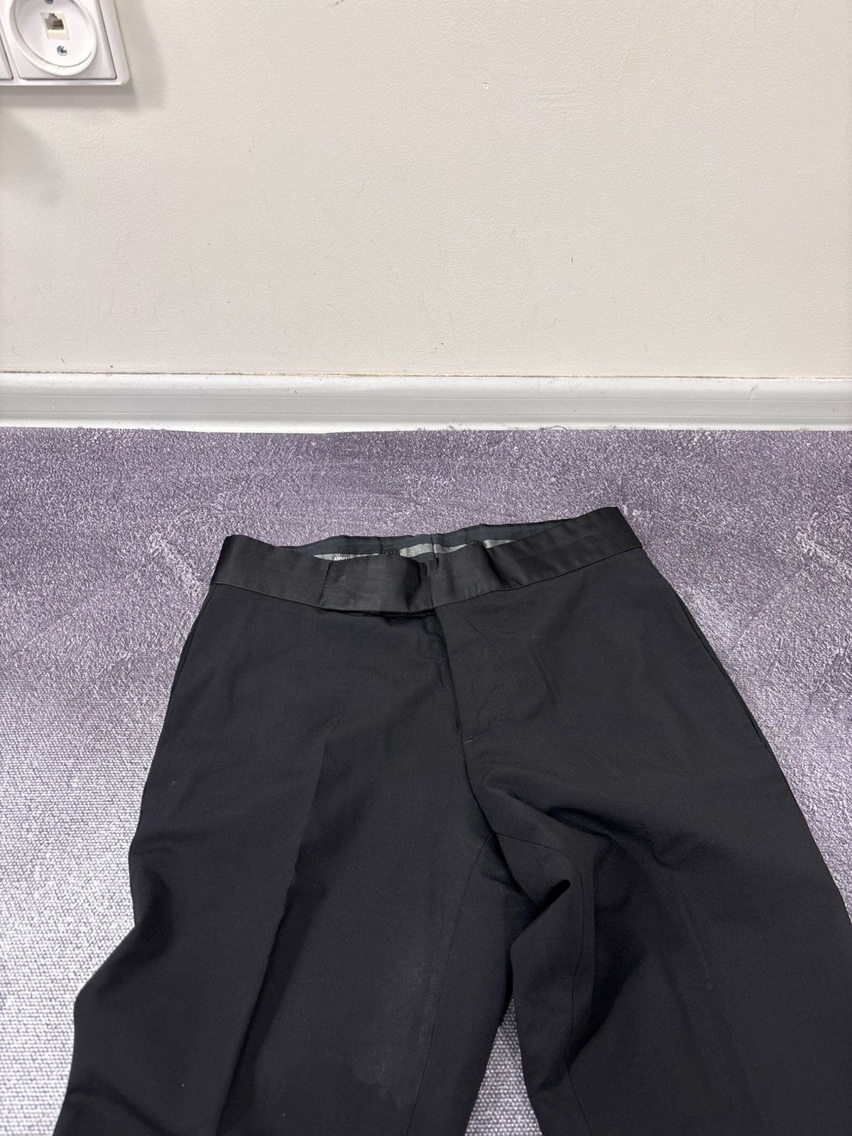 Armani Collezioni Armani Collezioni Women’s Black Tailored Dress Pants Size 30" / US 8 / IT 44 - 18 Thumbnail