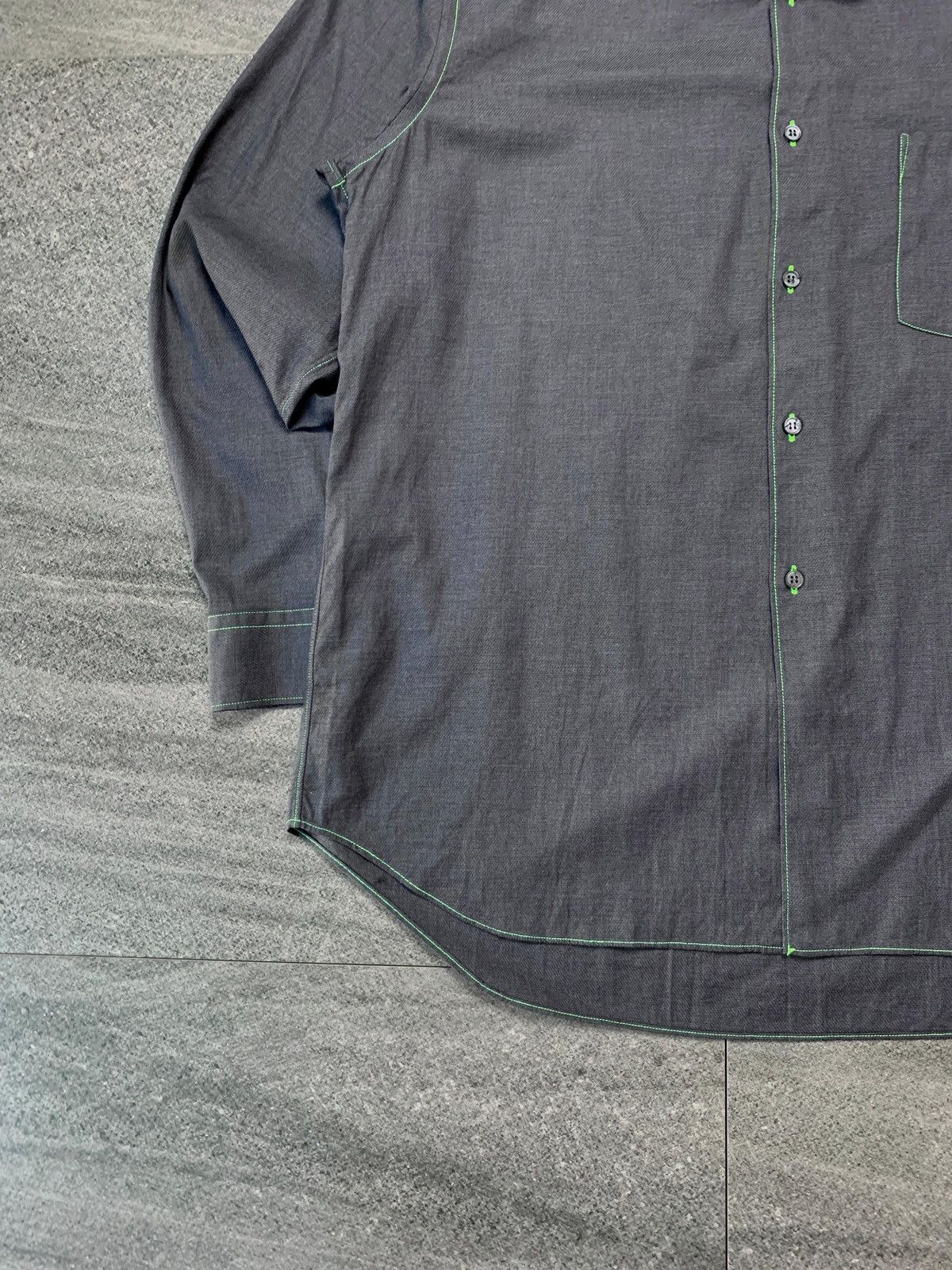 Comme des Garcons SHIRT Contrast Stitching tiny Collared Shirt - Medium Size US M / EU 48-50 / 2 - 4 Thumbnail