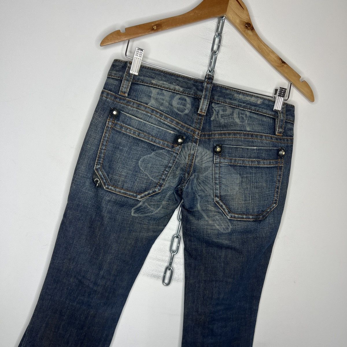 Dsquared2 × Japanese Brand × Vintage Vintage Dsquared2 Distress Denim Jeans Jesus Hope Y2K Size 27" / US 4 / IT 40 - 9 Thumbnail