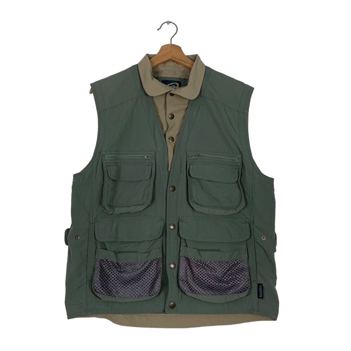 Japanese Brand AXES QUIN Double Layer Utility Vest #0440-C20 Size US M / EU 48-50 / 2 - 1 Thumbnail