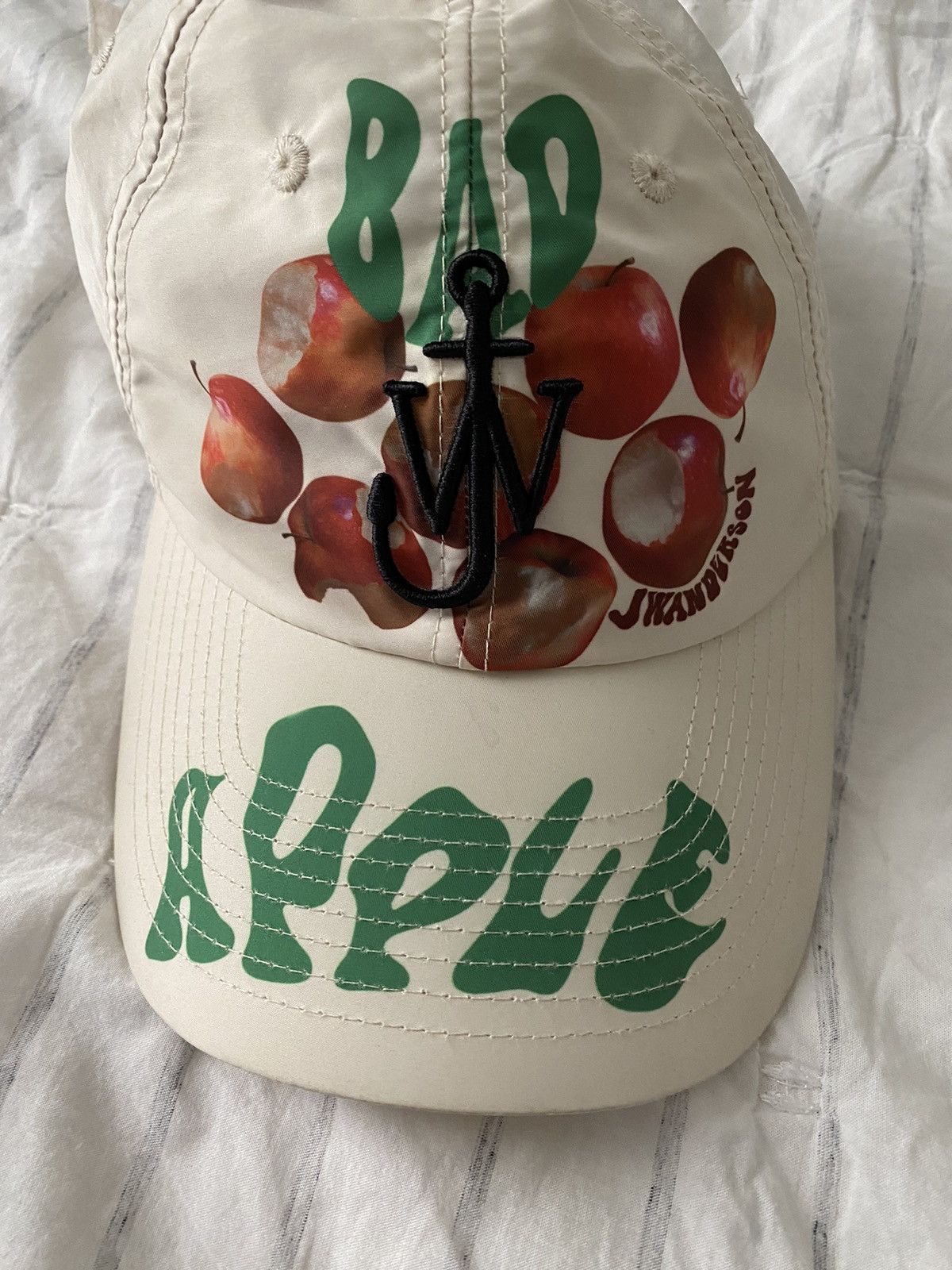 JW Anderson JW Anderson Off White Printed Cap Size ONE SIZE - 6 Thumbnail