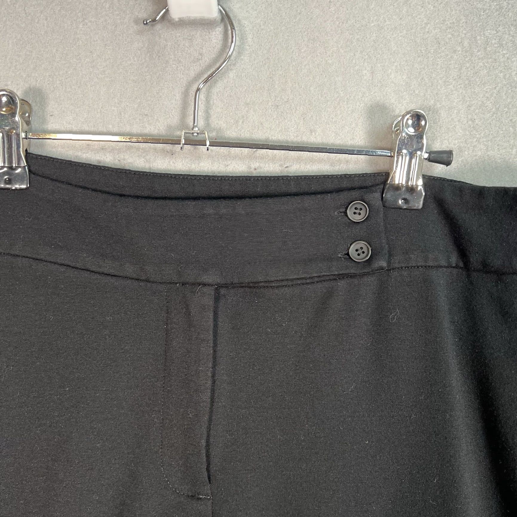 Eileen Fisher Eileen Fisher Pants Knit Black Womens 14 Dress Pants Straight Flat Front Stretch Viscose Nylon Spandex Vintage No Size 36" / US 14 / IT 50 - 6 Thumbnail