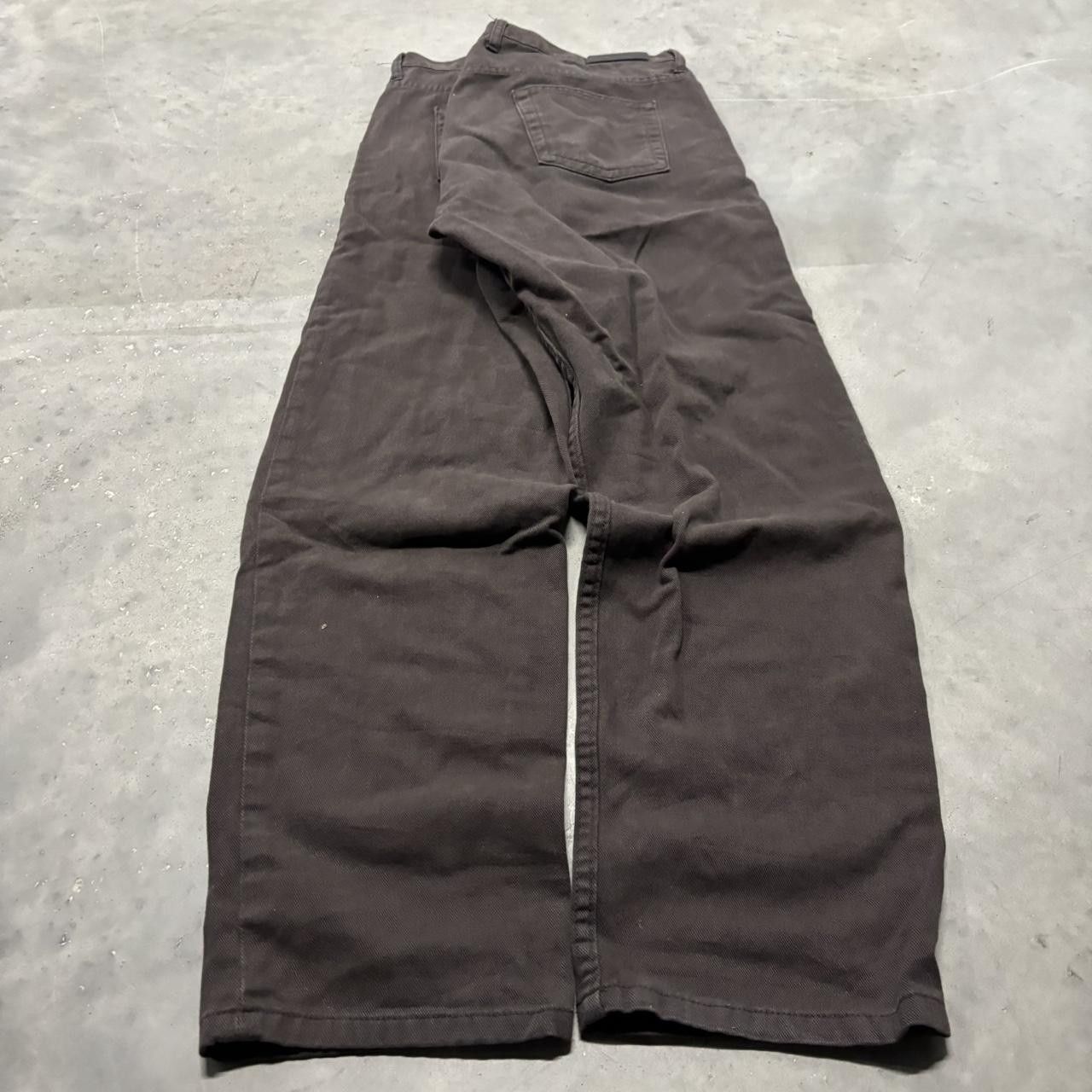 Japanese Brand × Vintage Crazy Vintage Y2K/2000s Faded Brown Grunge Denim Jeans! Size US 42 / EU 58 - 4 Thumbnail