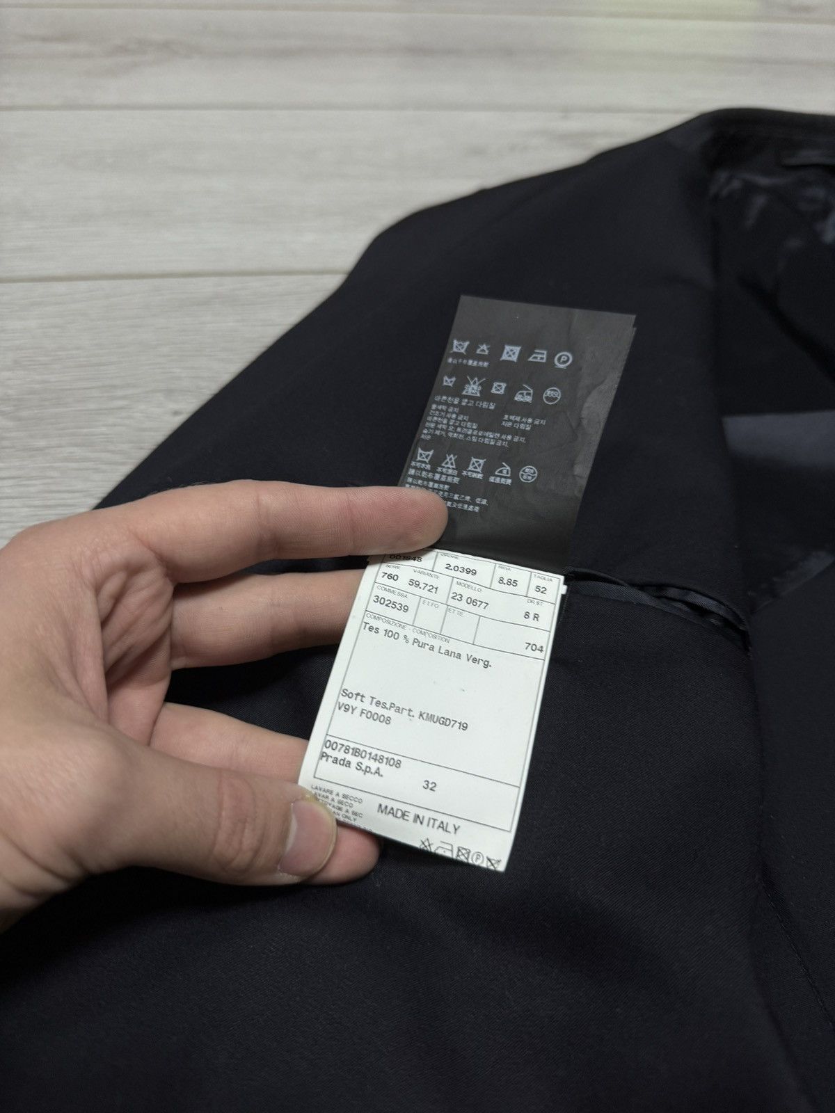 Prada Prada wool blazer two buttons single breasted tuxedo Size 52R - 8 Thumbnail