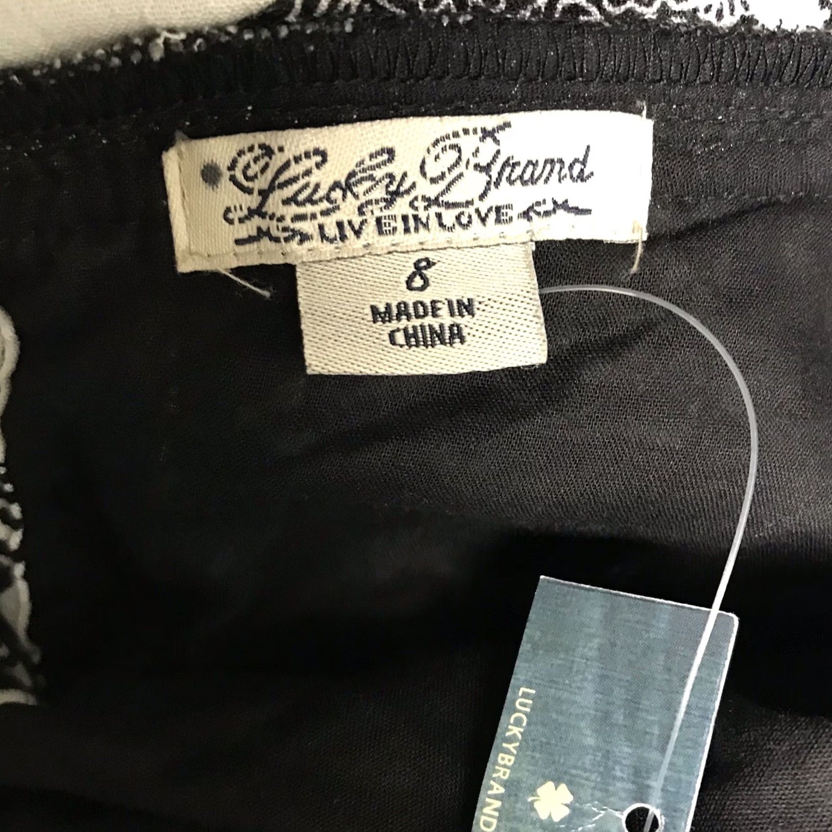Lucky Brand Lucky Brand Skirt Womens 8 Black & White Women Tribal Elephant Bohemian Mini Size 30" / US 8 / IT 44 - 2 Thumbnail