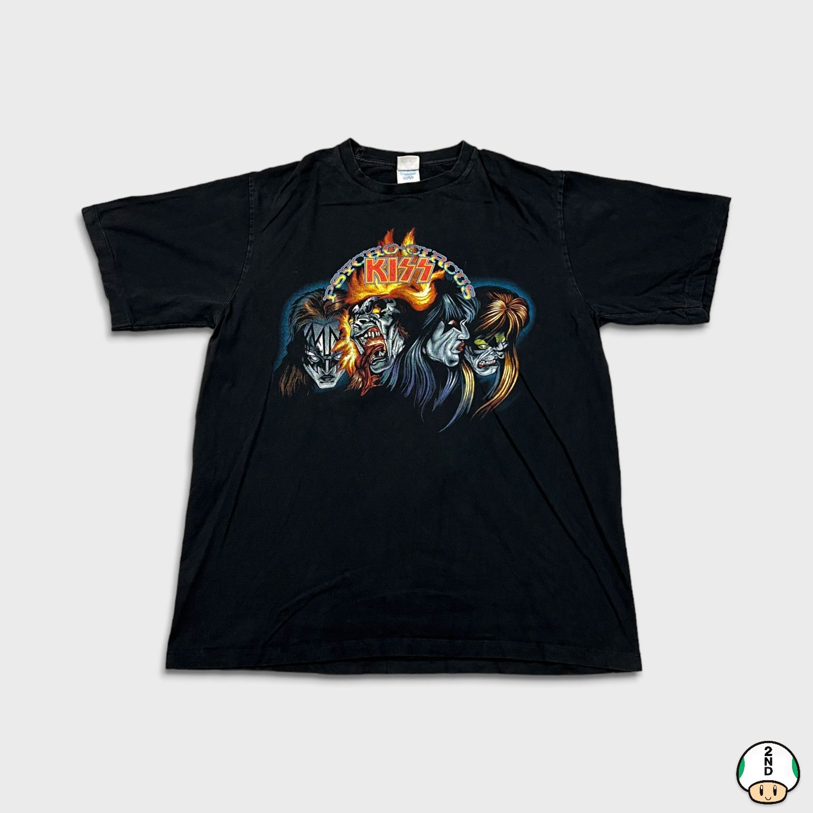 Band Tees × KISS × Vintage 2003 Kiss T Shirt Psycho Circus World Domination Band Tee Size US XL / EU 56 / 4 - 1 Thumbnail
