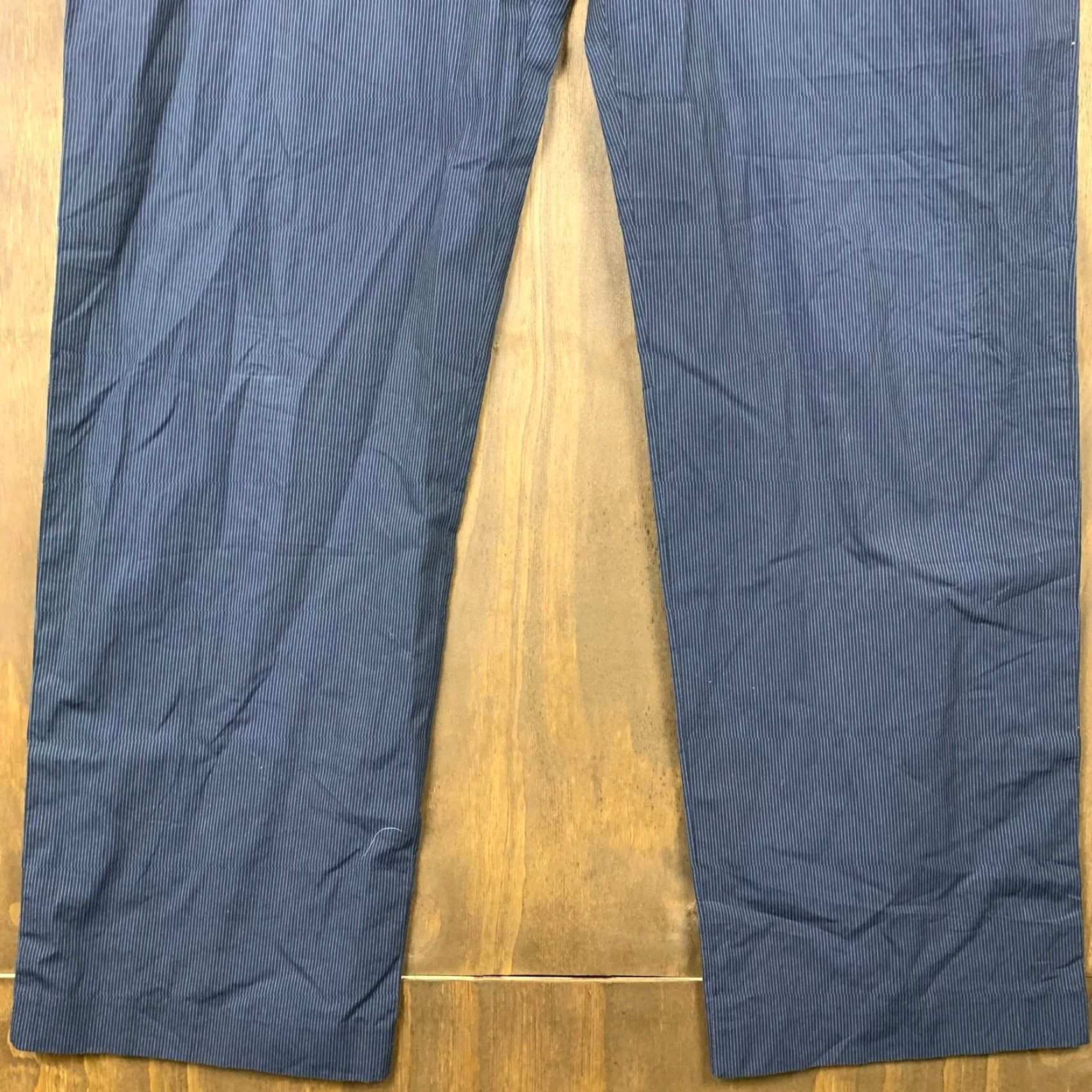 Banana Republic Banana Republic Mens Pants Blue Dress Chino Pinstriped 100% Cotton 35x34 Pants Shirt? Size US 35 - 3 Thumbnail