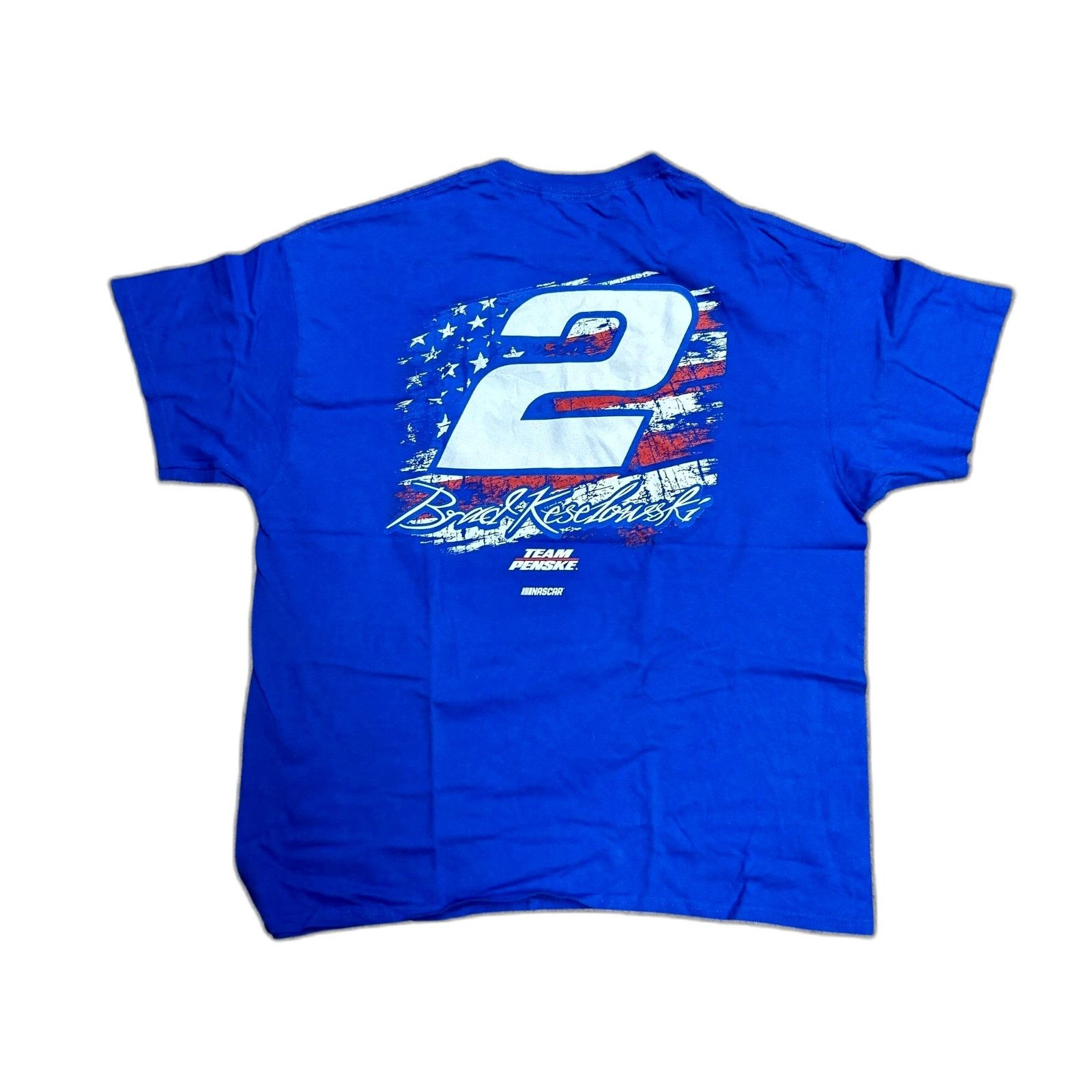 Nicole Miller NASCAR Brad Keselowski Shirt Penske XL Blue Shirt Size US XL / EU 56 / 4 - 5 Thumbnail