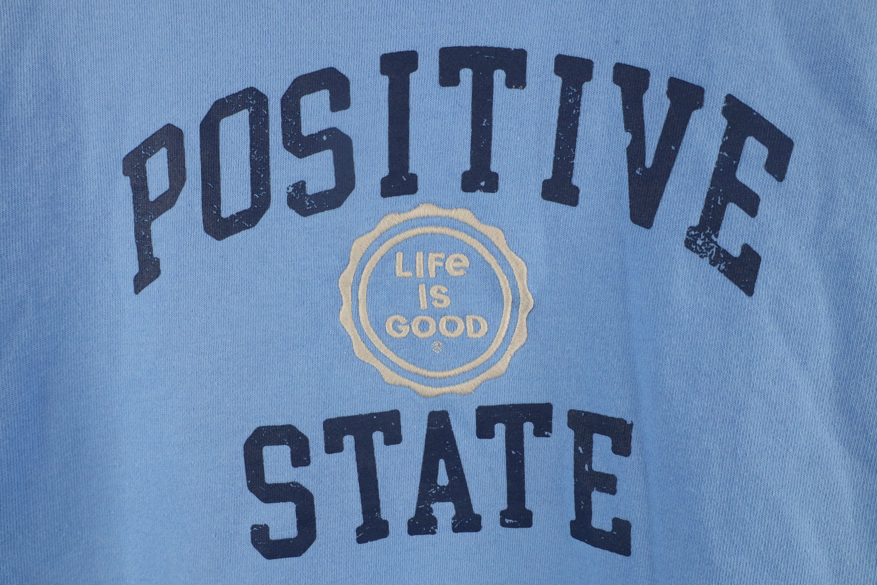 Life is Good × Vintage Life Is Good Positive State Crewneck Sweatshirt Blue Size L / US 10 / IT 46 - 5 Thumbnail