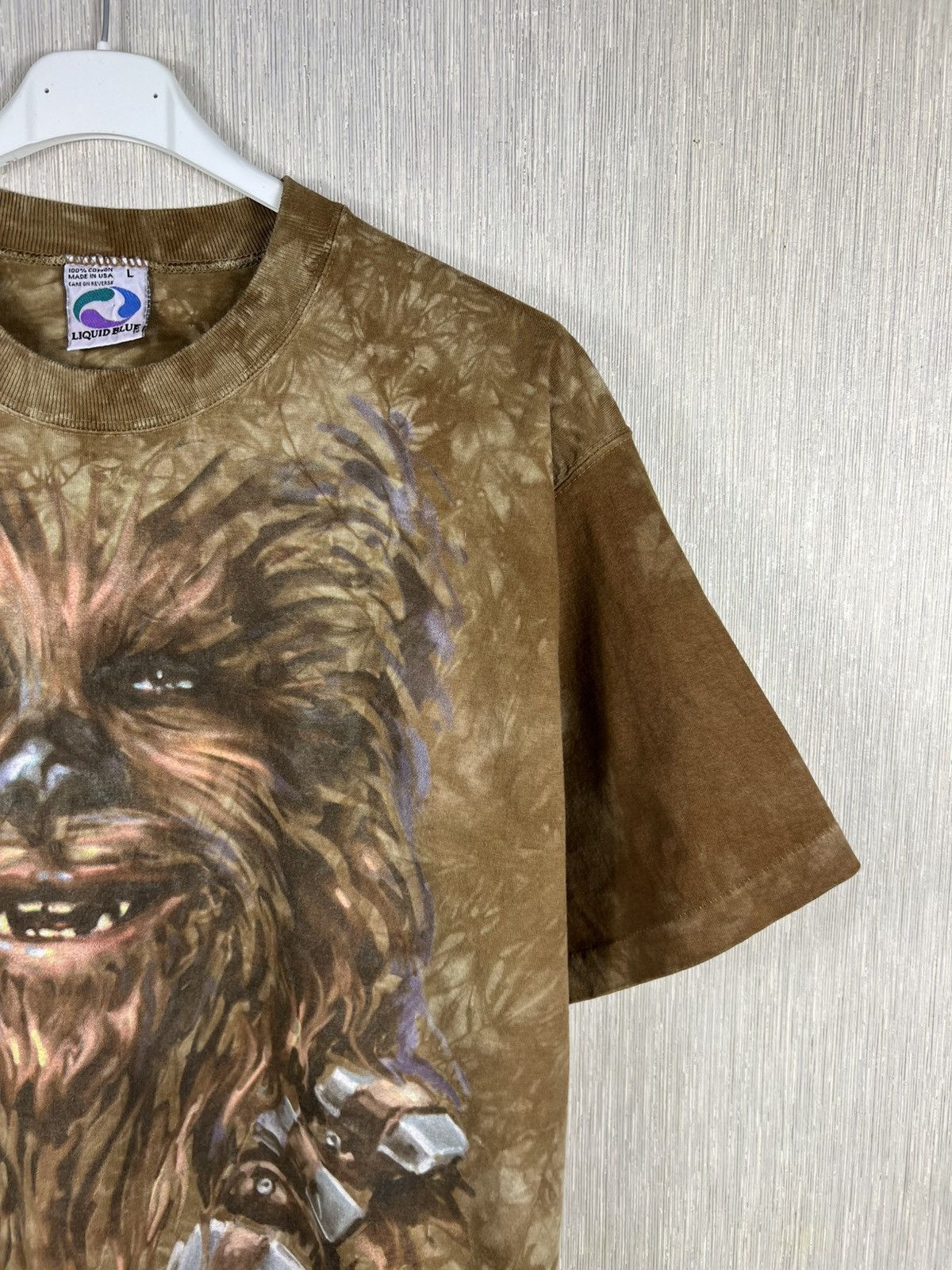 Liquid Blue Vintage 90s Liquid Blue Star Wars Chewbacca tie dye t-shirt Size US L / EU 52-54 / 3 - 3 Thumbnail
