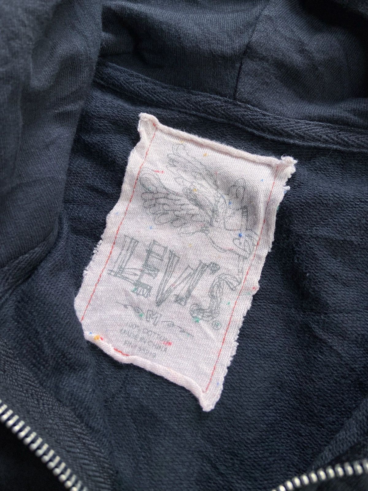 Japanese Brand LEVI'S MULTI ZIPPER PUNK SUN FADED STYLE ZIP HOOODIE Size US S / EU 44-46 / 1 - 11 Thumbnail