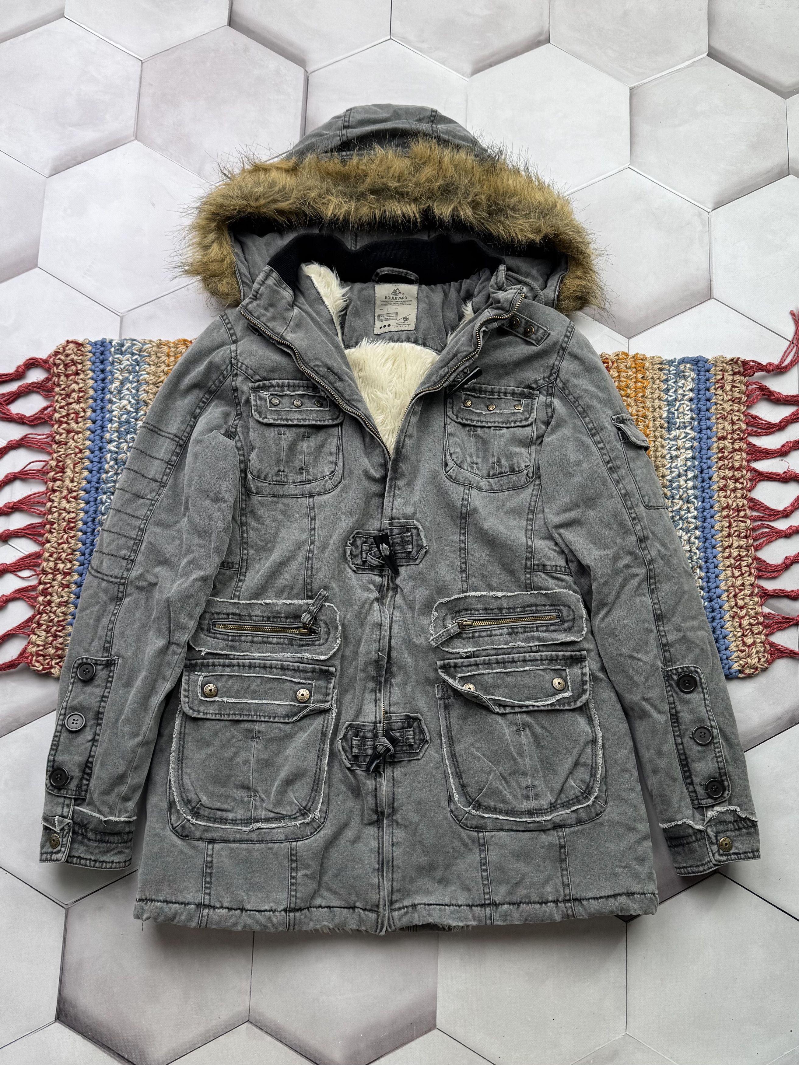 Japanese Brand Vintage Washed Jacket (E4) Size L / US 10 / IT 46 - 1 Thumbnail