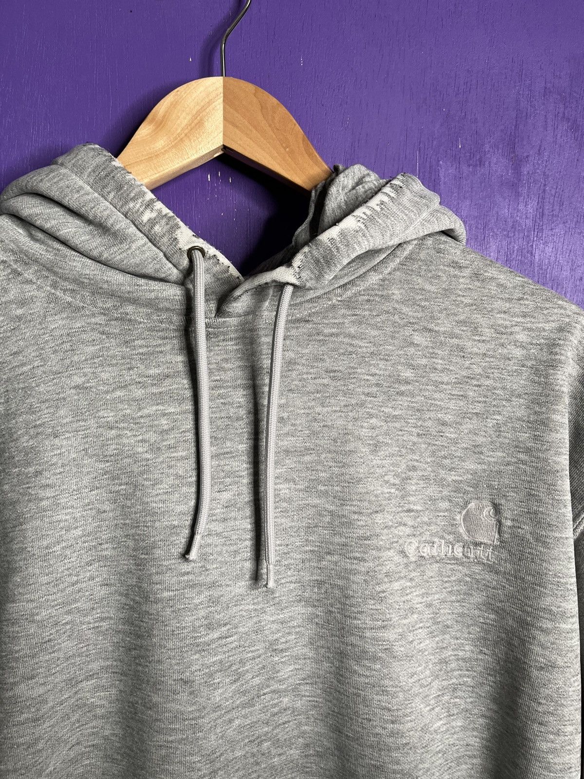 Carhartt × Vintage Vintage 00s Carhartt tonal logo essential hoodie Size US L / EU 52-54 / 3 - 3 Thumbnail