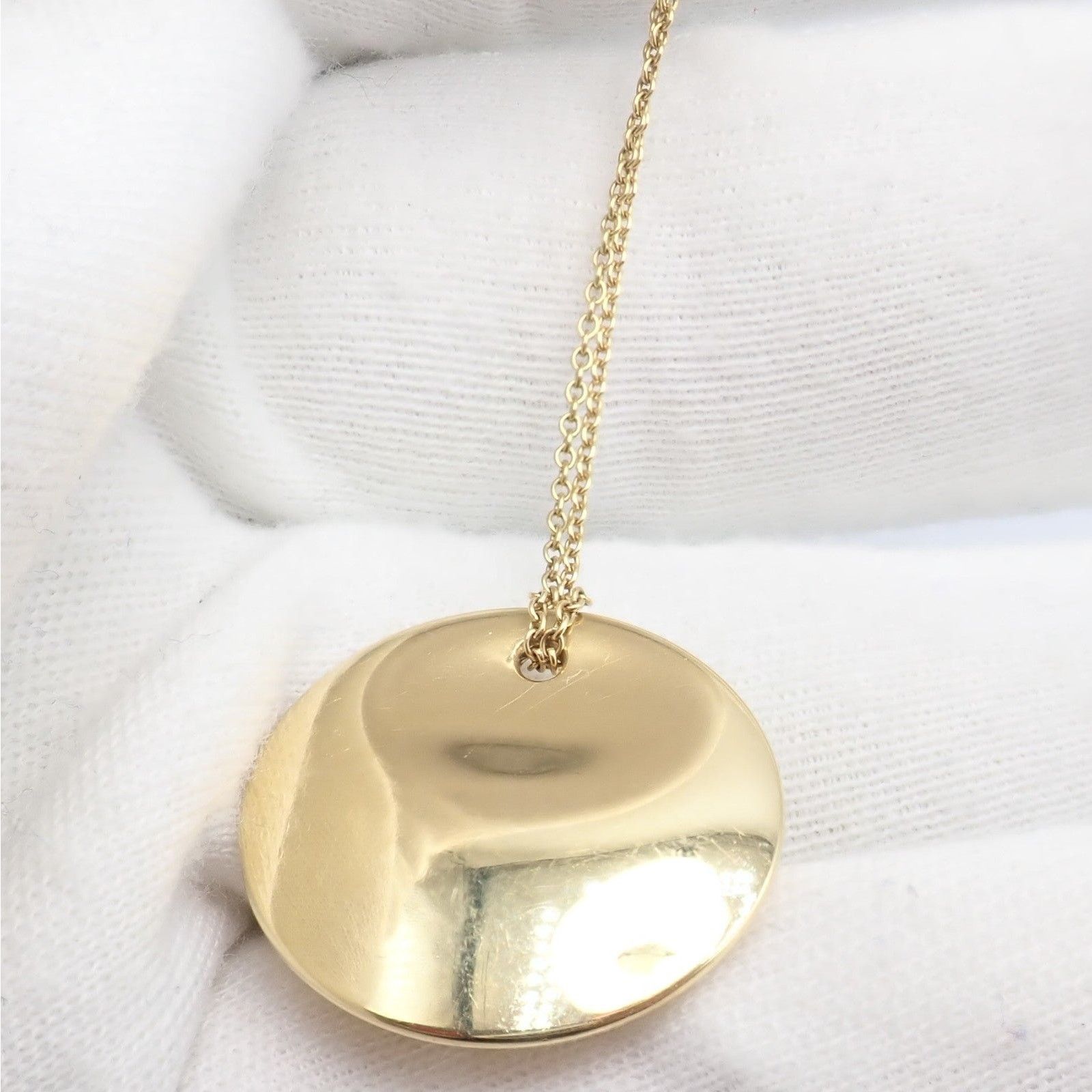 Tiffany & Co. Tiffany & Co Peretti 18k Yellow Gold Disc Pendant Necklace Size ONE SIZE - 7 Thumbnail