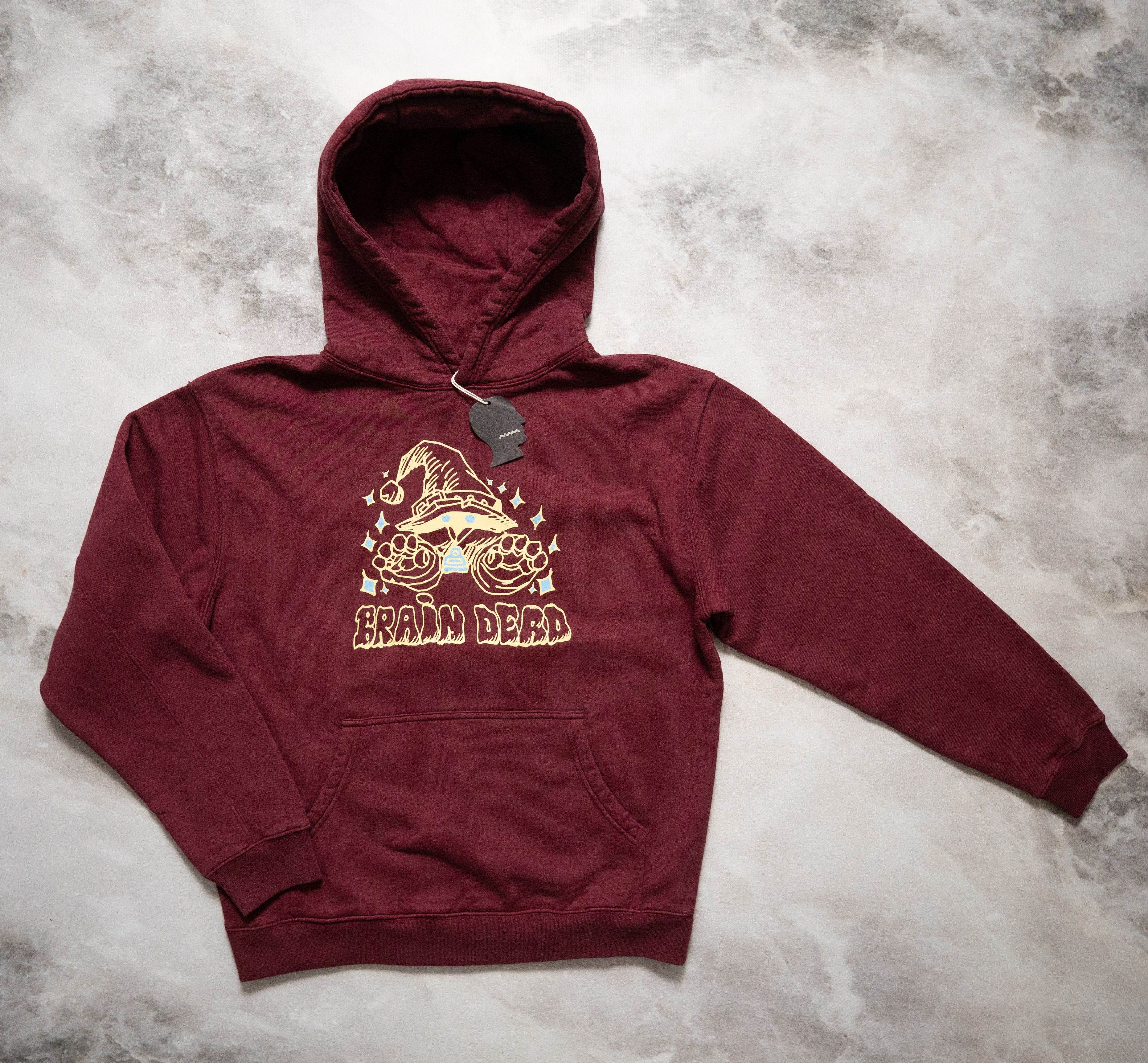 Brain Dead Brain Dead Marble Dye Hoodie - Red | Grailed