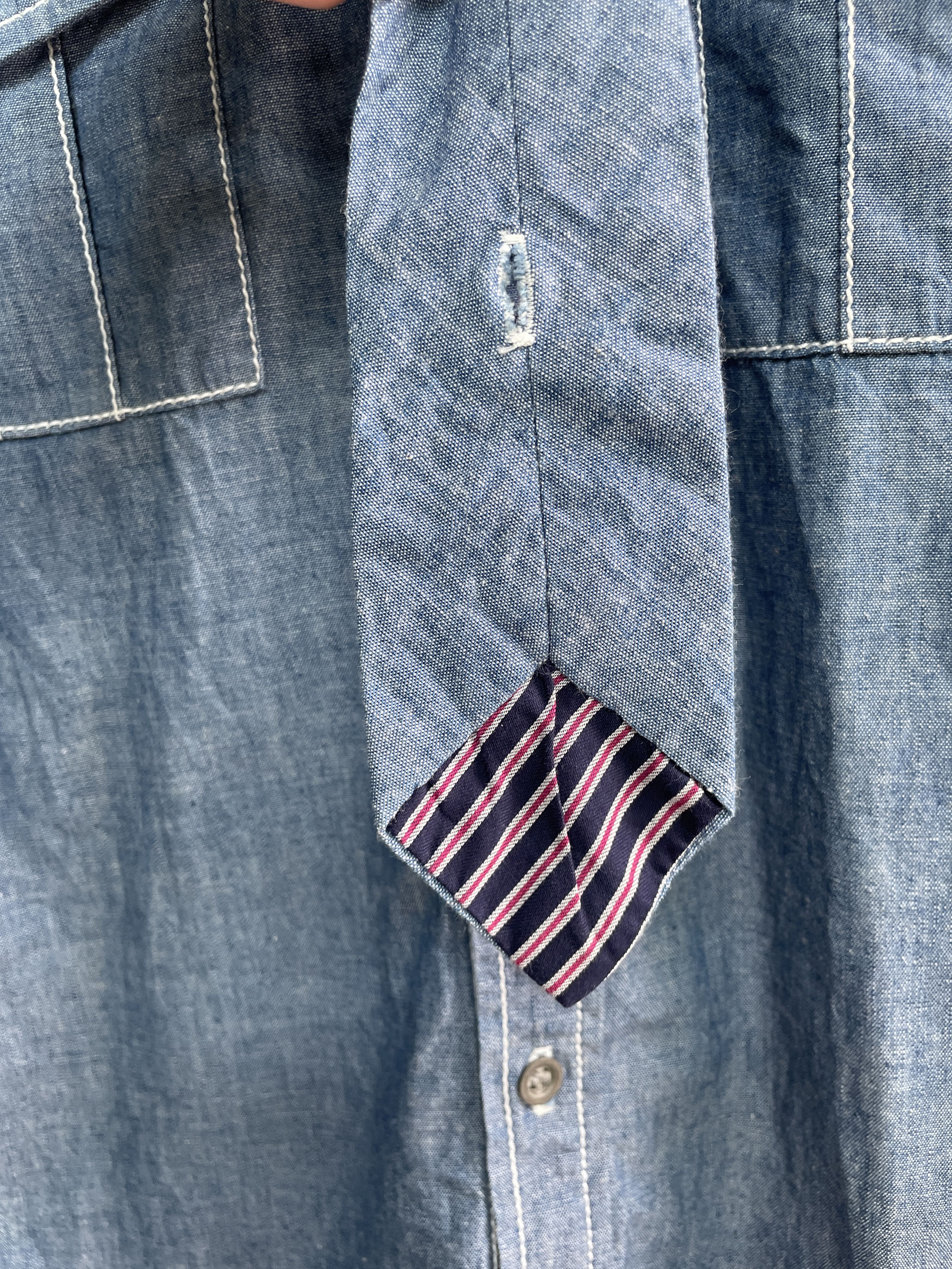 Maison MIHARA YASUHIRO Maison MIHARA YASUHIRO Vintage Denim Shirt Size US M / EU 48-50 / 2 - 6 Thumbnail