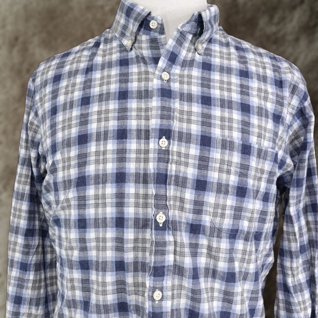 Cremieux Cremieux Shirt Mens XL Blue Plaid Long Sleeve Button-Down Casual Size US XL / EU 56 / 4 - 1 Thumbnail