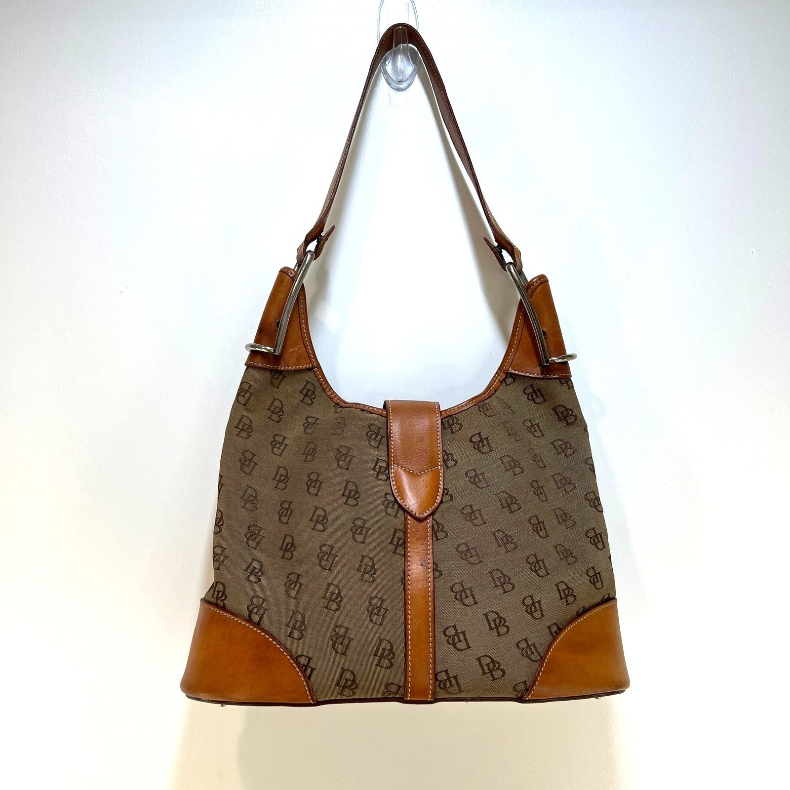 Dooney & Bourke Dooney & Bourke Hobo Shoulder Bag Logo Jacqurd Handbag Size ONE SIZE - 9 Thumbnail
