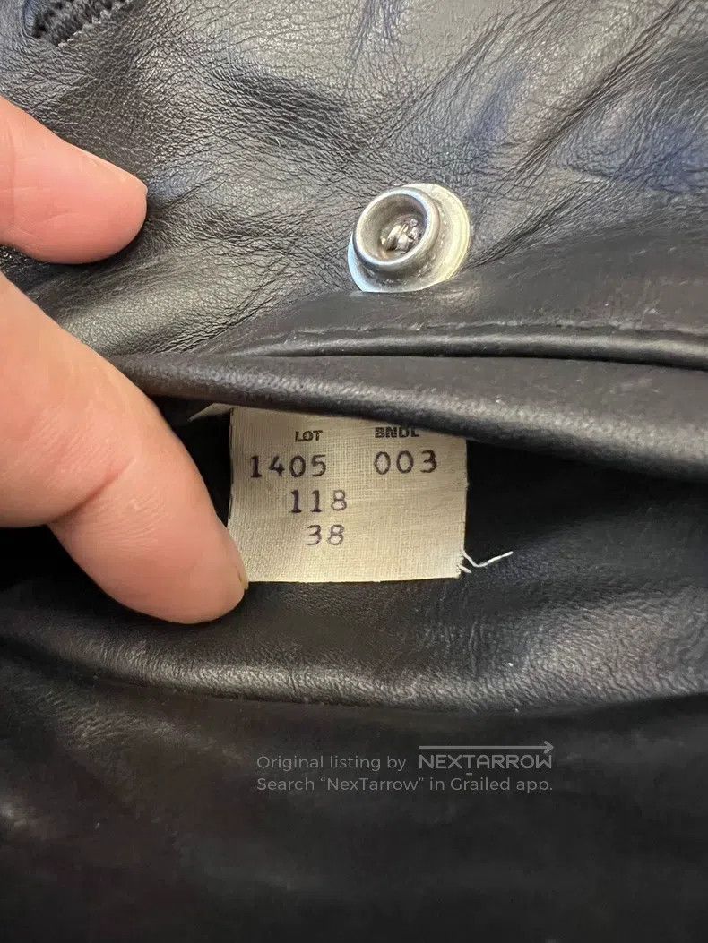 Schott Schott Cable-stayed leather biker jacket Size US XS / EU 42 / 0 - 7 Thumbnail