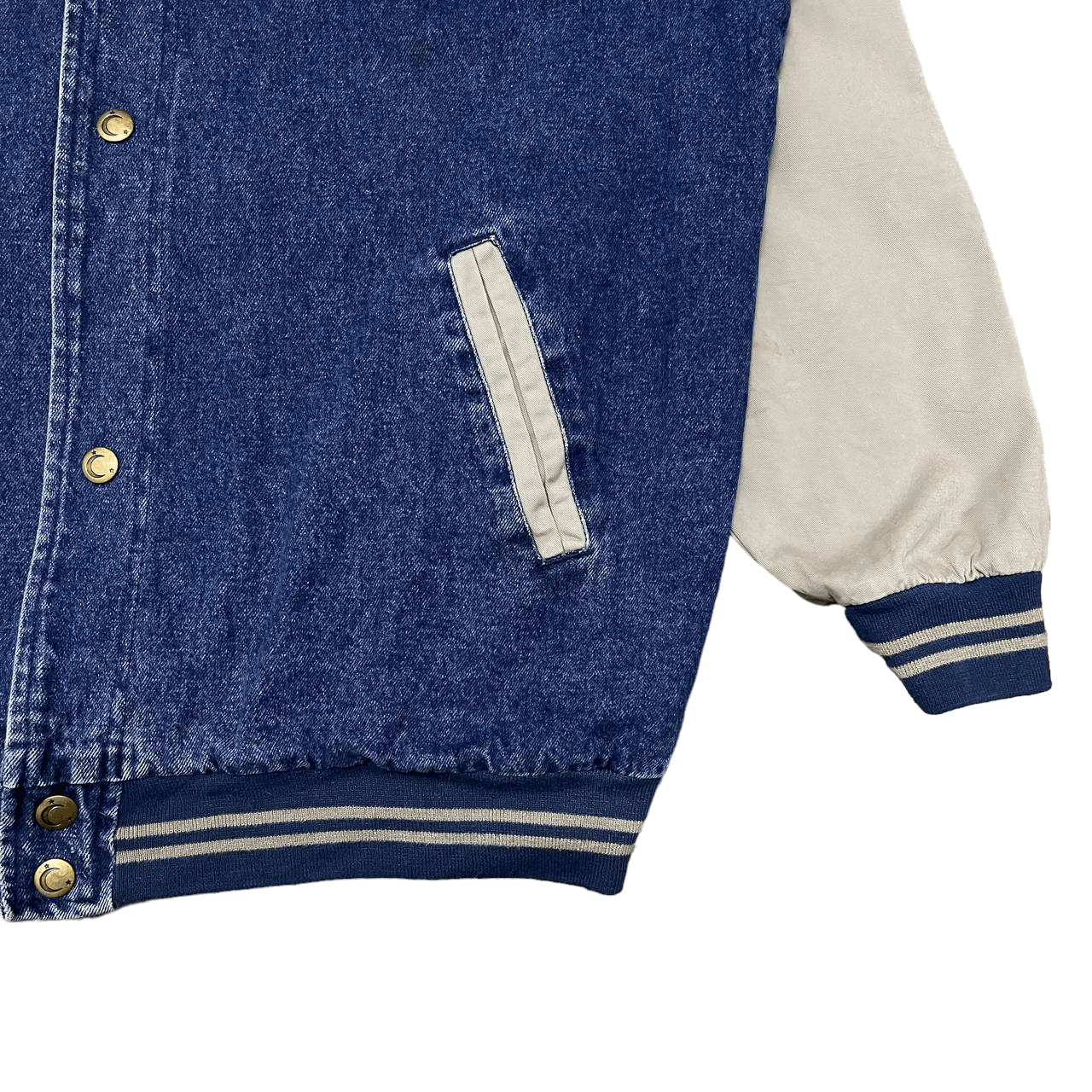 Vintage Vintage Luna Pier Dog Embroidery Denim Varsity Jacket Size US XL / EU 56 / 4 - 5 Thumbnail