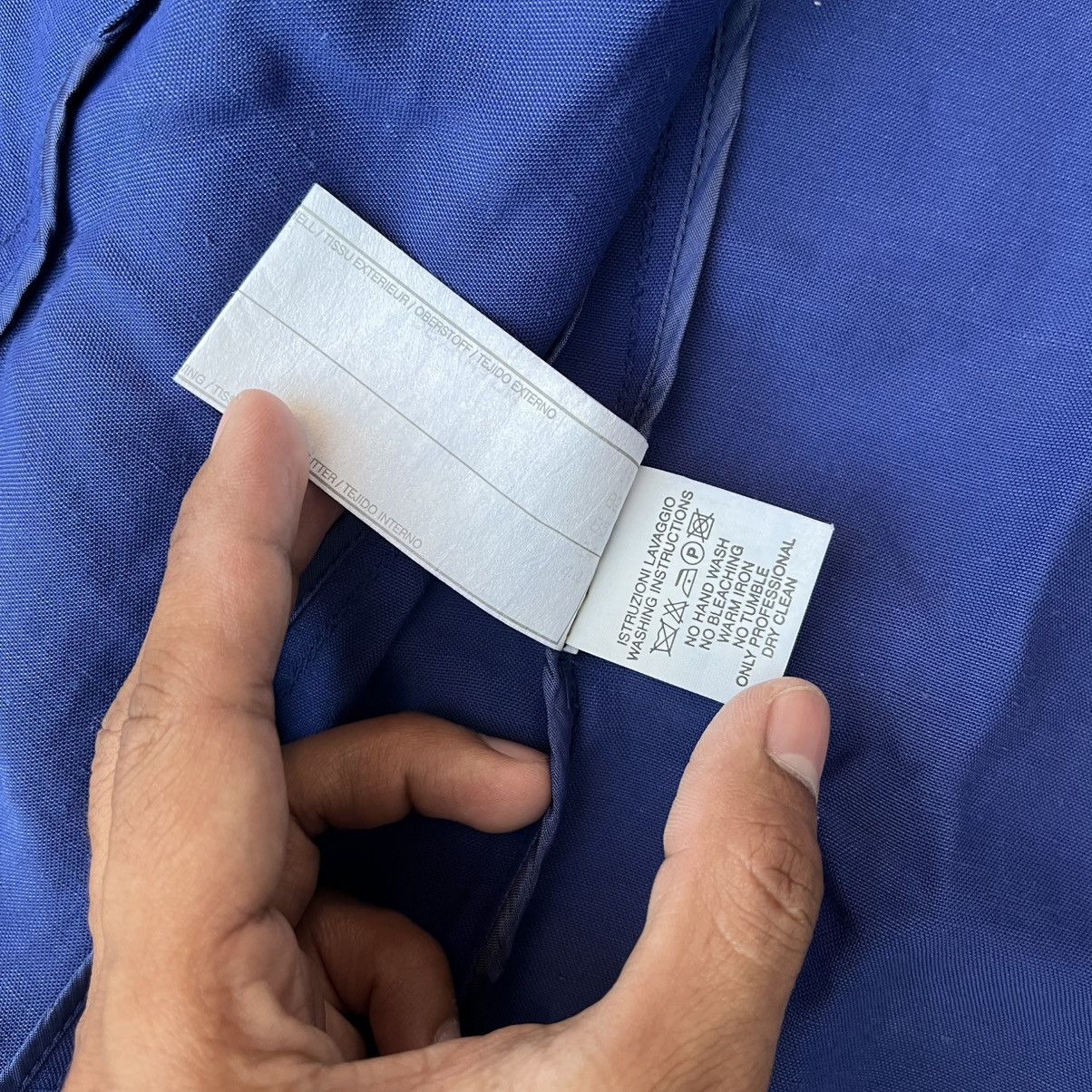 Emporio Armani Vintage Emporio Armani Linen Chore Jacket Size US M / EU 48-50 / 2 - 9 Thumbnail