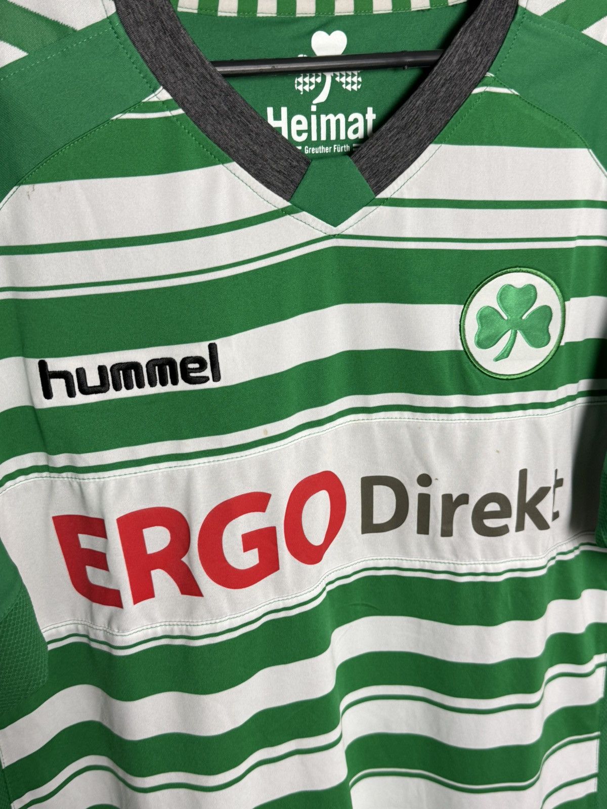 Hummel BNWT Greuther Furth 13/14 Home Football Soccer Jersey Shirt Size US L / EU 52-54 / 3 - 3 Thumbnail