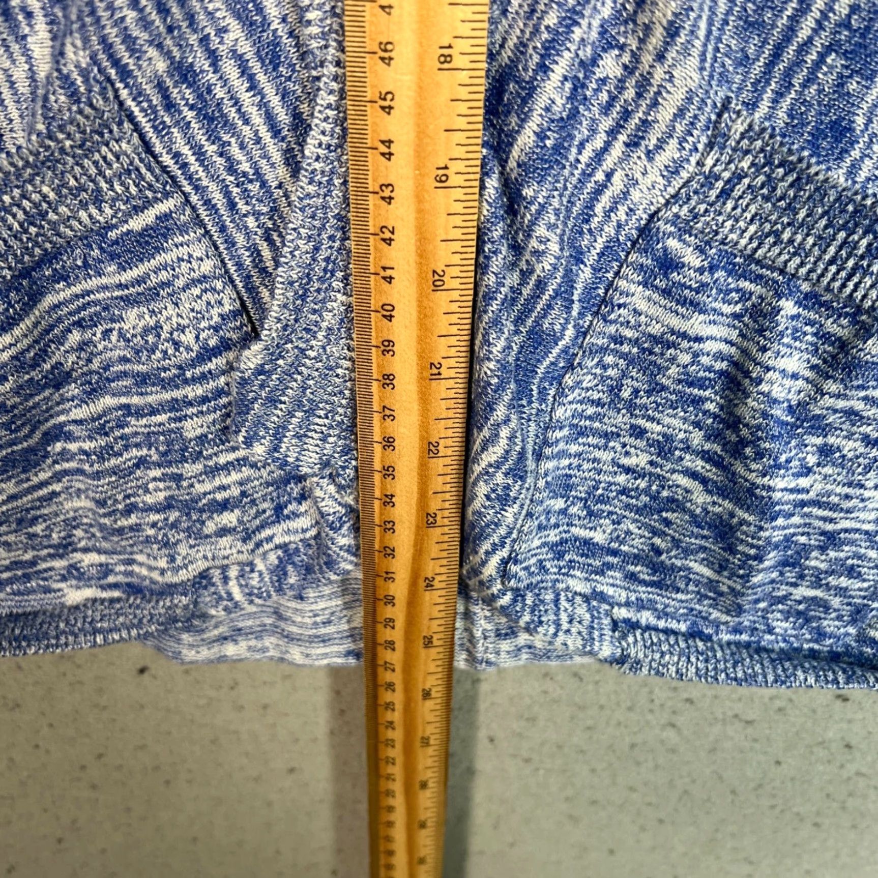 Vintage Skies Are Blue Cardigan Sweater Womens Small Open Front Knit Marled Blue Winter Casual - Adult Womens Small - S - Blue - Cardigan - Womens Size S / US 4 / IT 40 - 6 Thumbnail