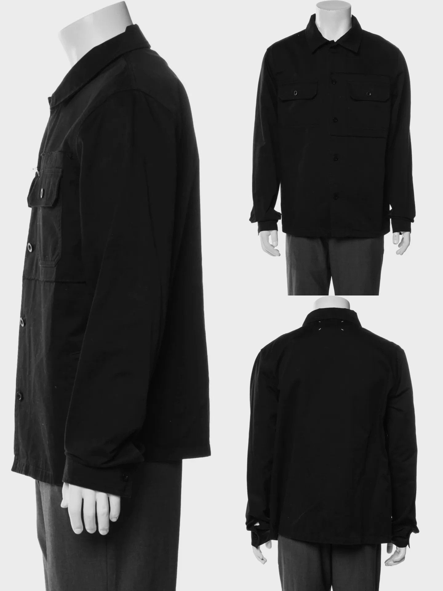 Maison Margiela Maison Margiela 19SS Frayed Denim Jkt 41 Black Size US L / EU 52-54 / 3 - 8 Thumbnail