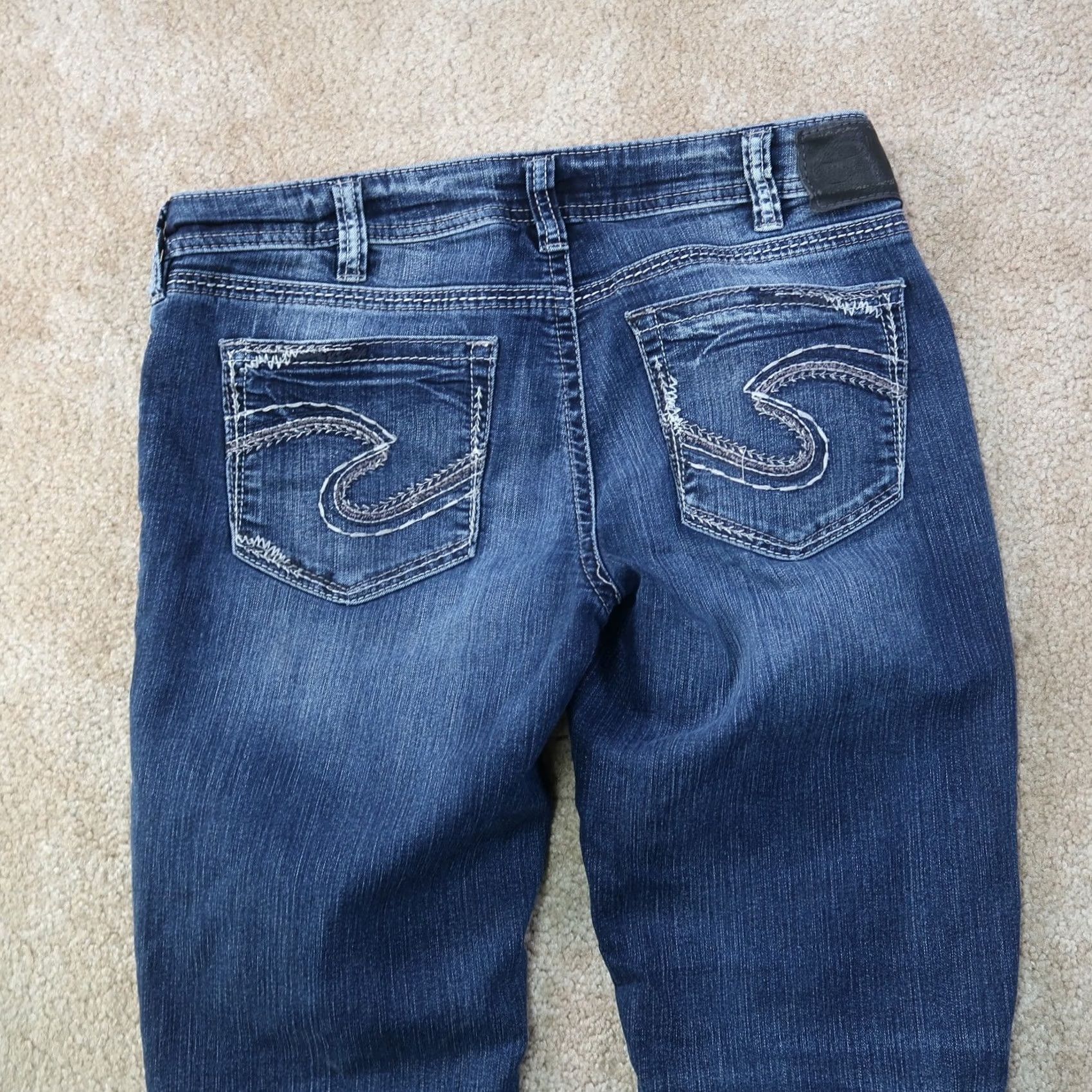 Silver Jeans Co. Silver Jeans Aiko Mid Bootcut Jeans Women's 30x33 Blue Stretch Denim Pants Size 30" / US 8 / IT 44 - 6 Thumbnail