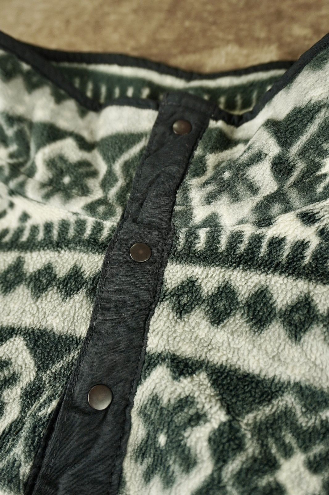 L.L. Bean Vintage LL Bean Printed Aztec Southwestern Snap Fleece Size US XL / EU 56 / 4 - 4 Thumbnail