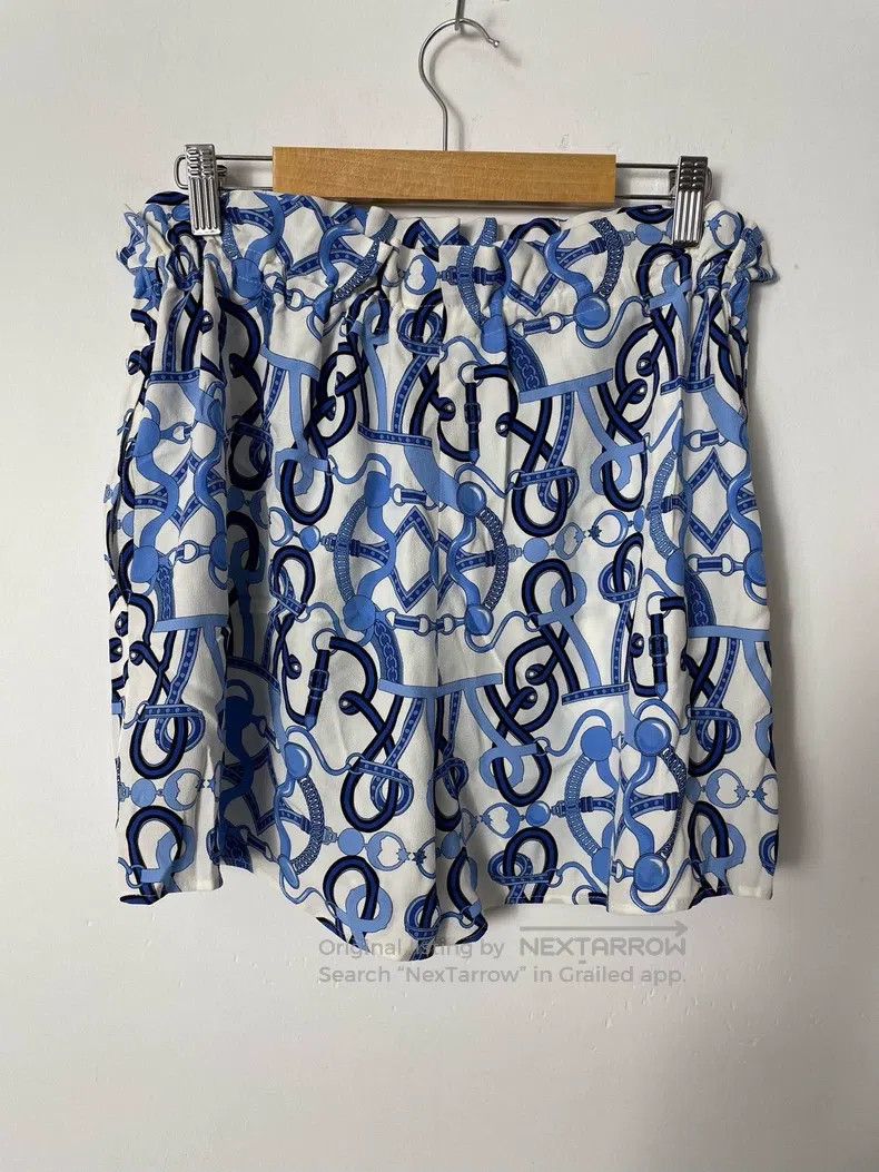 Hermes Hermes Blue Printed Ladies Shorts Size 24" / US 00 / IT 34 - 4 Thumbnail