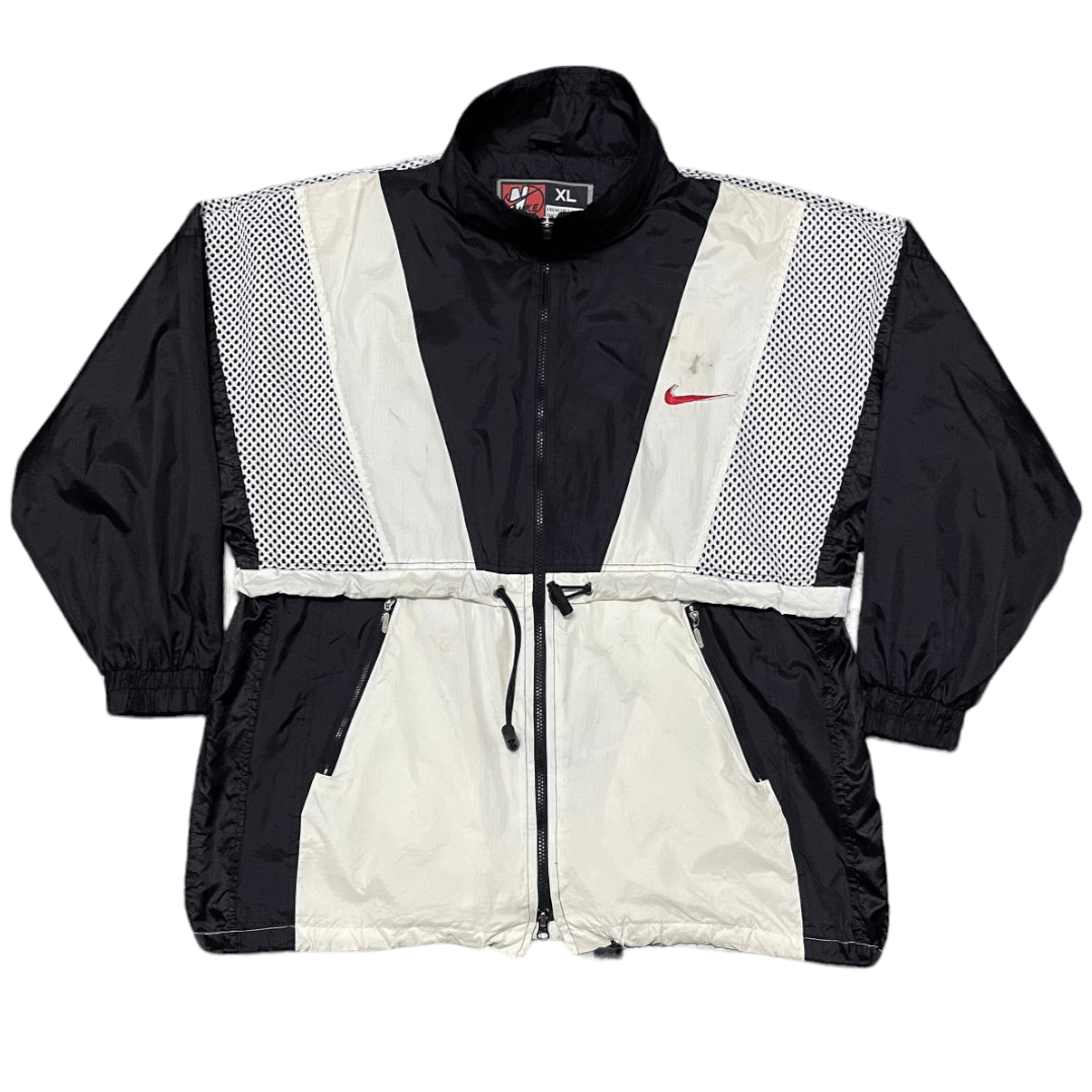 Nike Vintage 90's Nike Big Swoosh Spellout Embroidery Jacket Size US XL / EU 56 / 4 - 4 Thumbnail