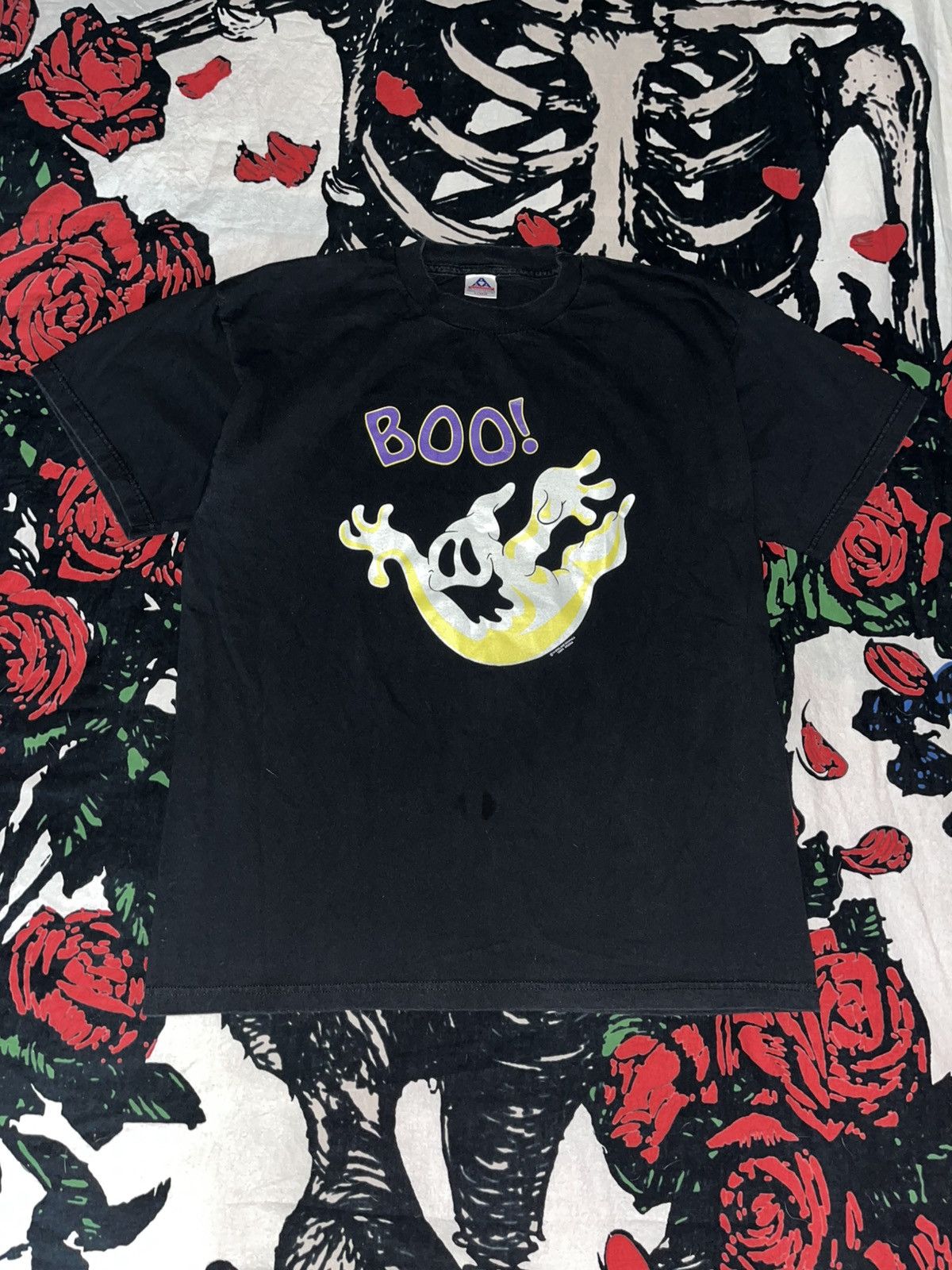 Unsound Rags Crazy 90’s Faded Baggy ERD Skater Glow In The Dark Ghost Tee Size US XL / EU 56 / 4 - 1 Thumbnail