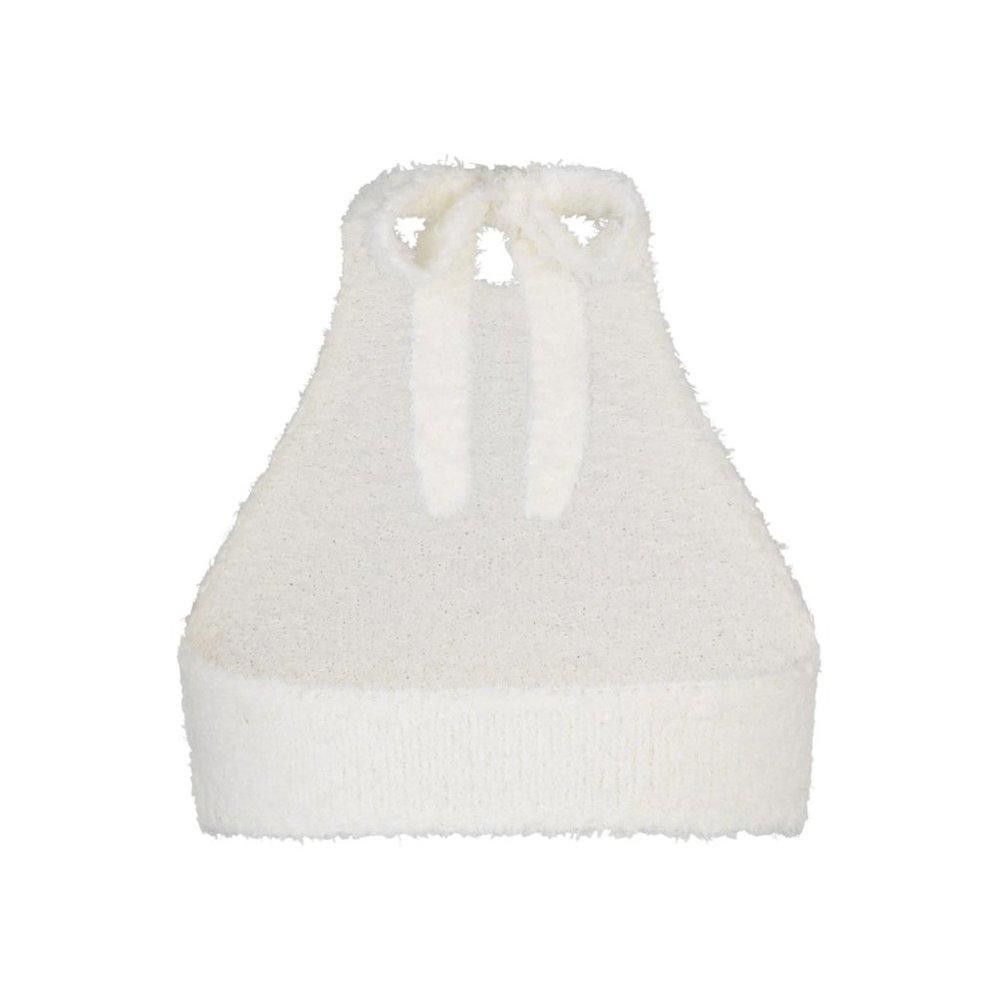 Designer CT640a Skims NWOT Cozy Knit Halter Bra Bone 2X/3X Size XXL / US 16-18 / IT 52-54 - 4 Thumbnail