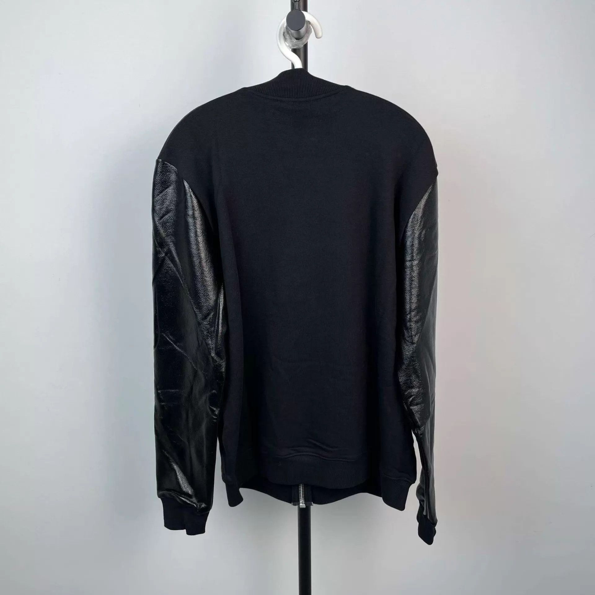 Yves Saint Laurent YSL patent leather sleeve colorblocked baseball jacket L Size US L / EU 52-54 / 3 - 2 Thumbnail