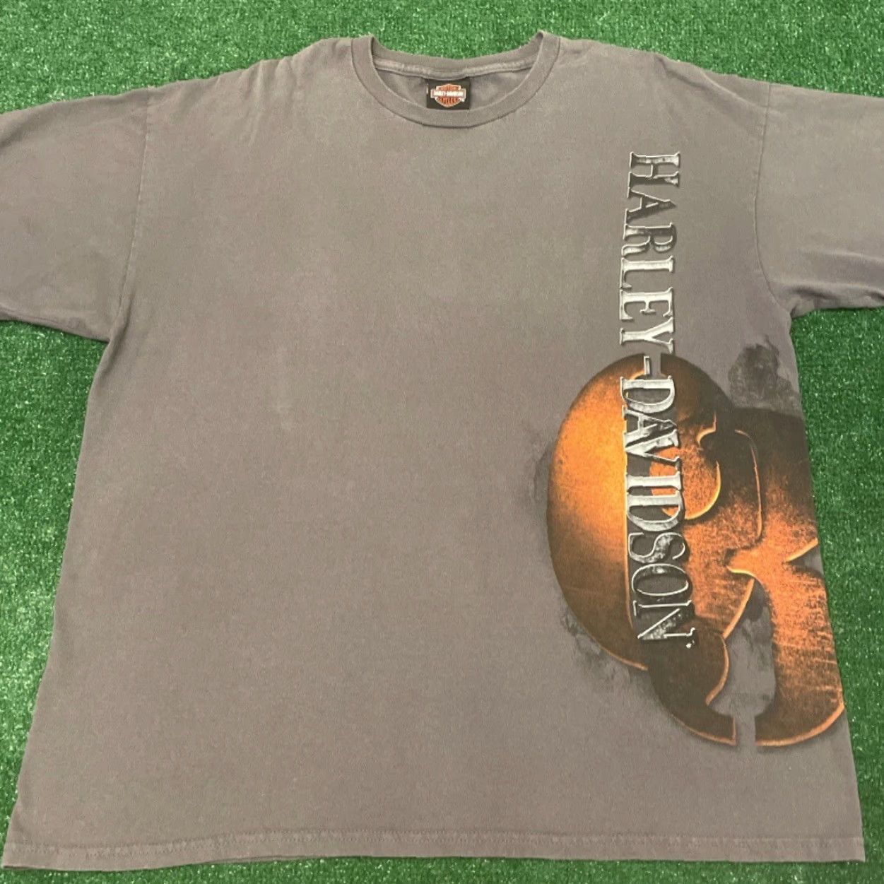 Harley Davidson VINTAGE Harley-Davidson 90s Y2k Graphic Shirt XL Men Gray Short Sleeve T-Shirt Flint Michigan Biker Motorcycle 2003 VTG Size US XL / EU 56 / 4 - 3 Thumbnail