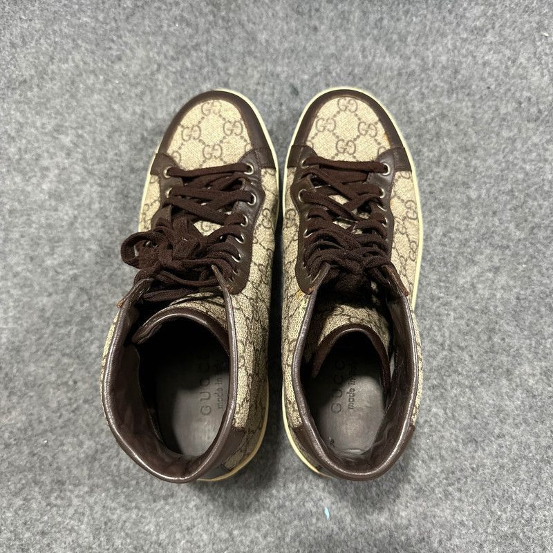 Gucci Gucci Brown High-Top Fashion Sneakers for Men Size US 8.5 / EU 41-42 - 6 Thumbnail