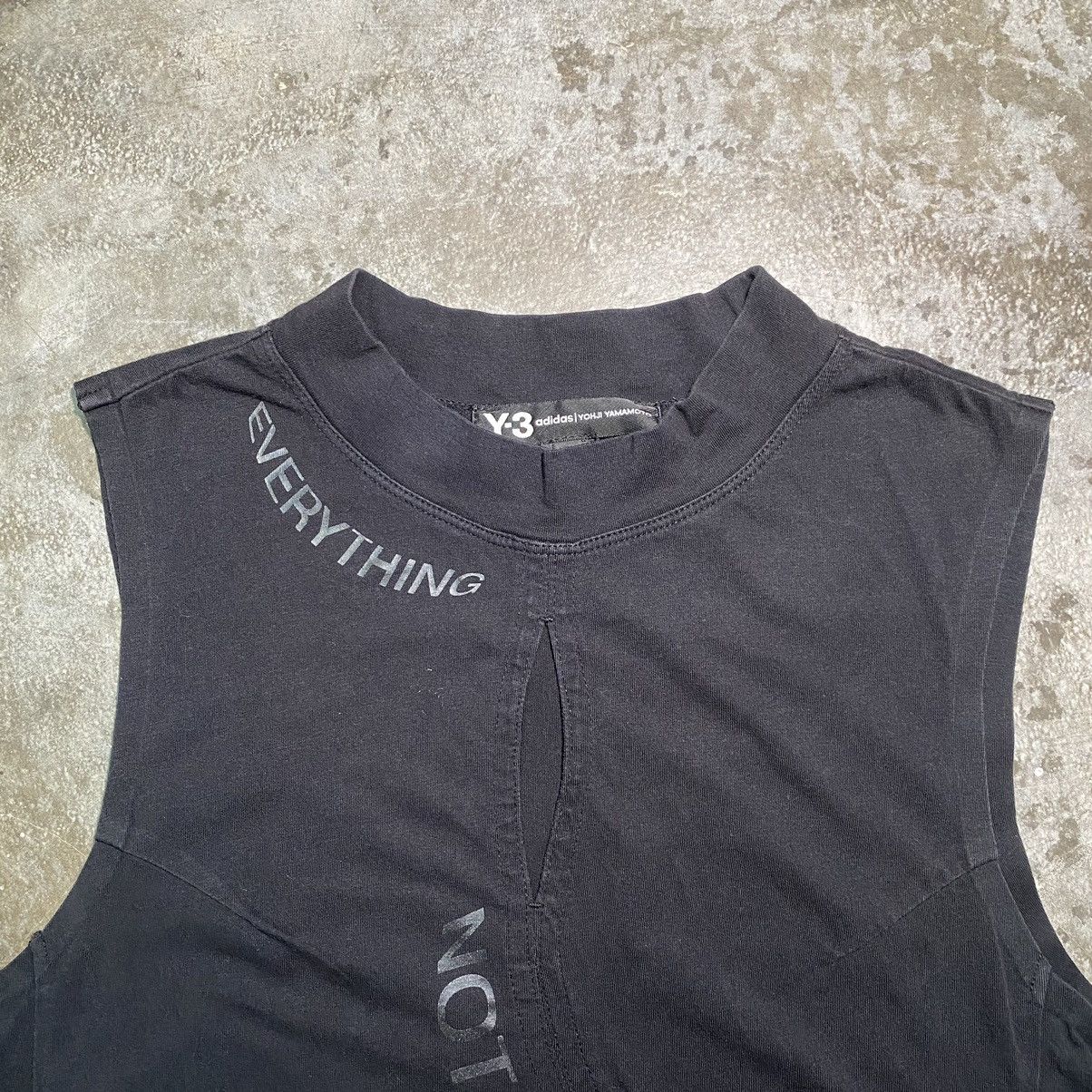 Y-3 Adidas Y-3 by Yohji Yamamoto Jersey T Shirt Tank Top Black Size S / US 4 / IT 40 - 3 Thumbnail