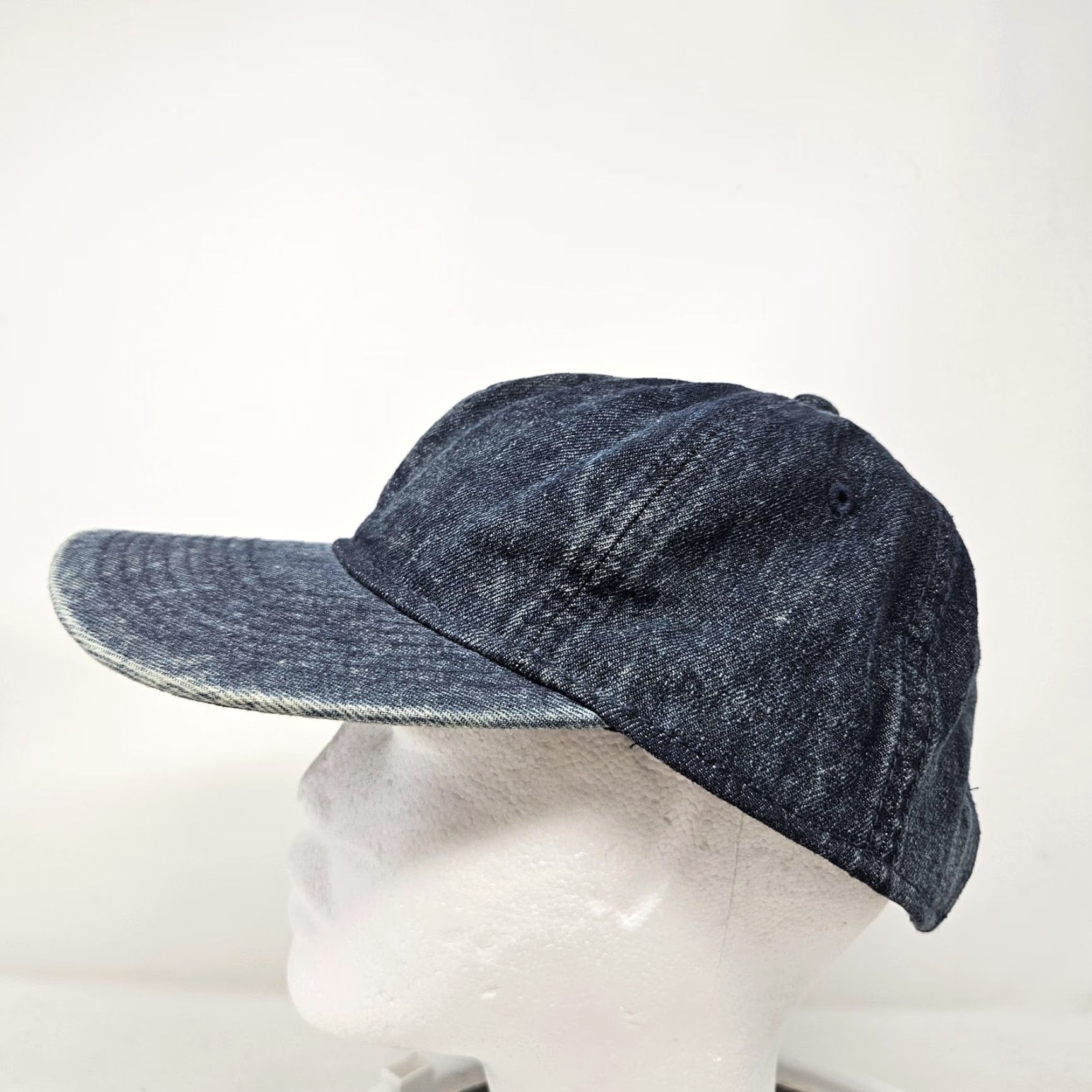 Vintage No Boundaries Hat Cap Snap Back Denim Blue Casual Mens One Size Adjustable Printed Solid Baseball Cap Size ONE SIZE - 5 Thumbnail