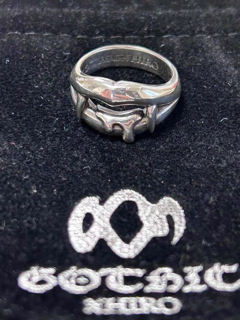 Yohji Yamamoto Silver Twisted Design Ring Size ONE SIZE - 1 Thumbnail