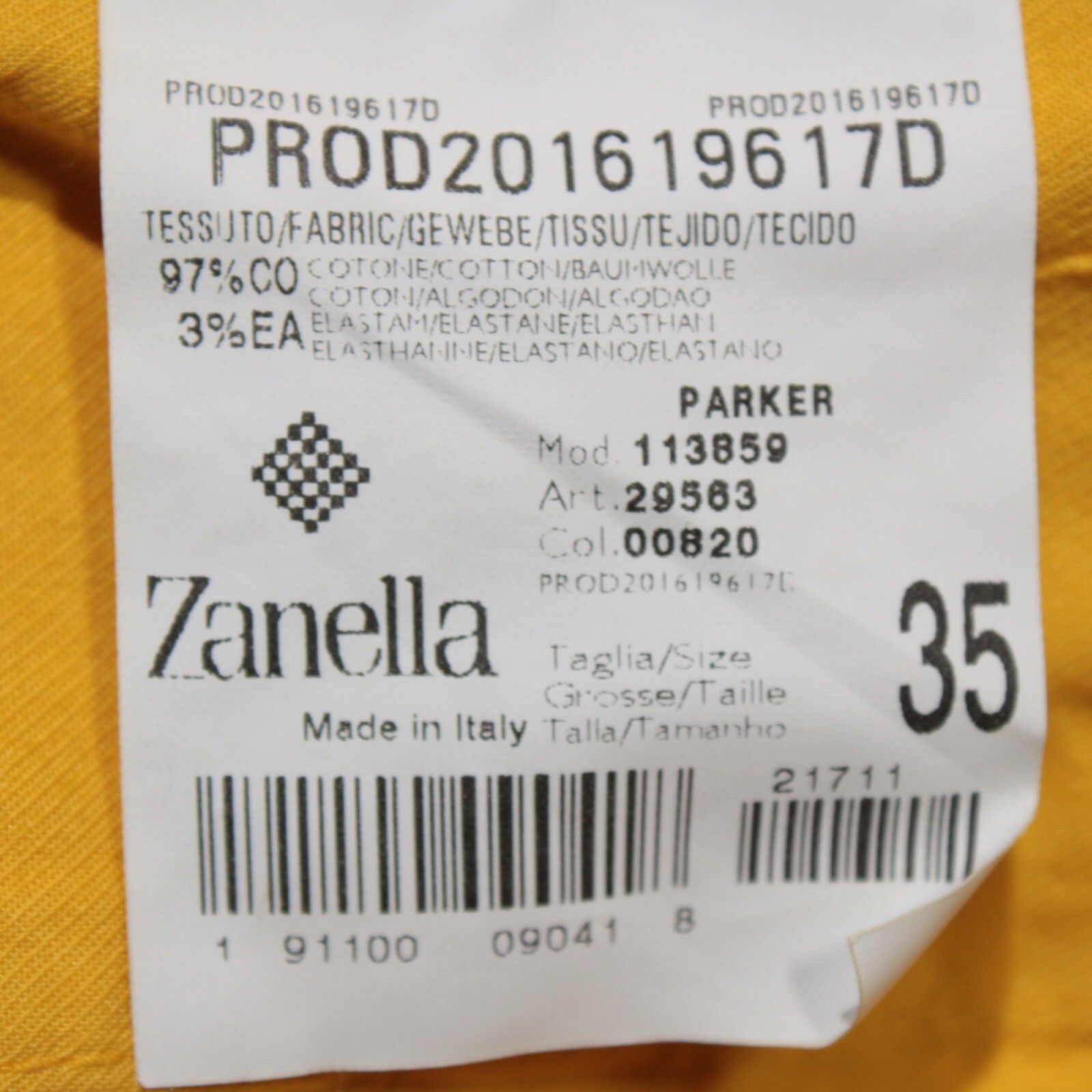 Zanella Zanella New with tags Chino Size 35 US In Yellow Size US 35 - 5 Thumbnail