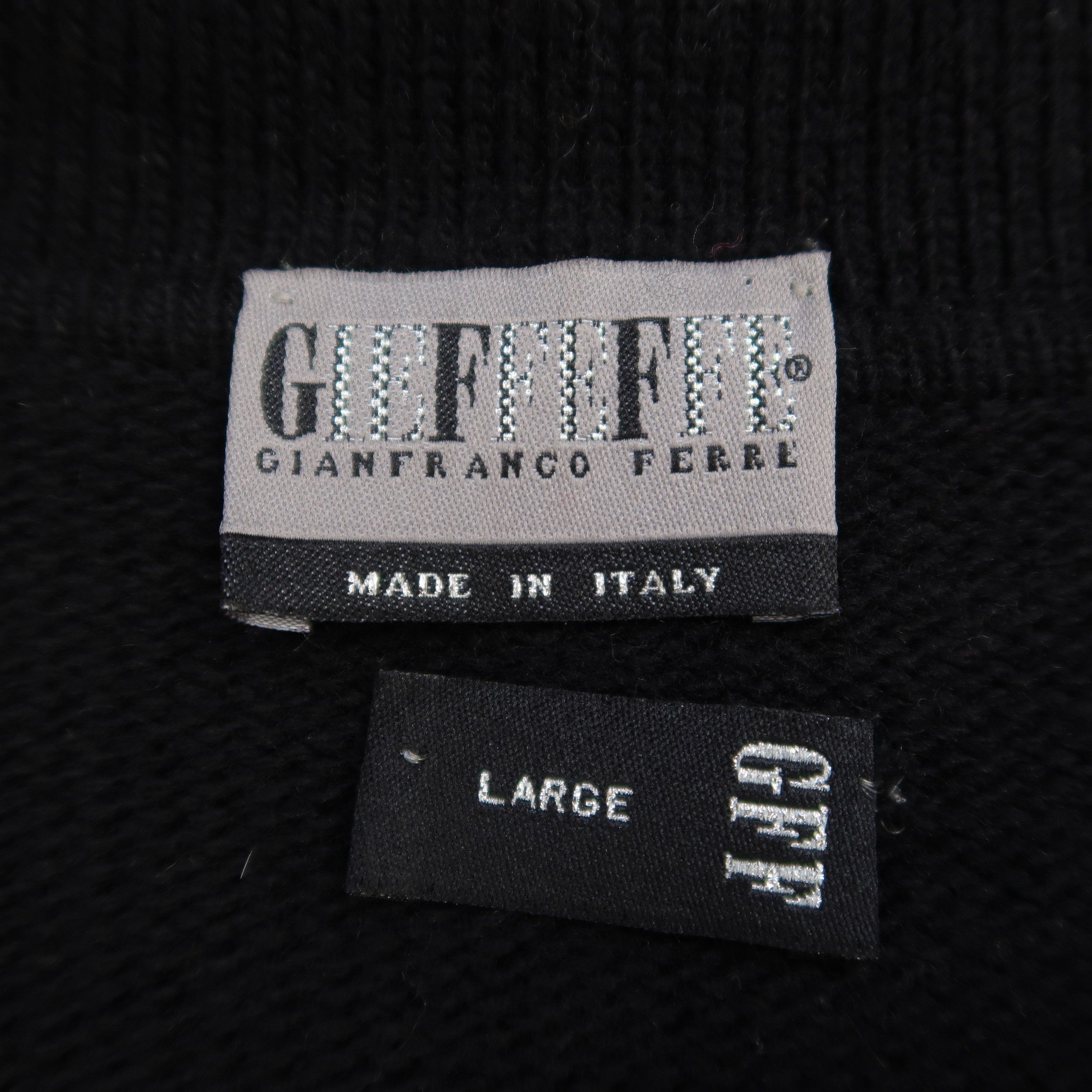 Gianfranco Ferre Gianfranco Ferre Argyle Pattern Knit Sweater Old Money Size US L / EU 52-54 / 3 - 4 Thumbnail