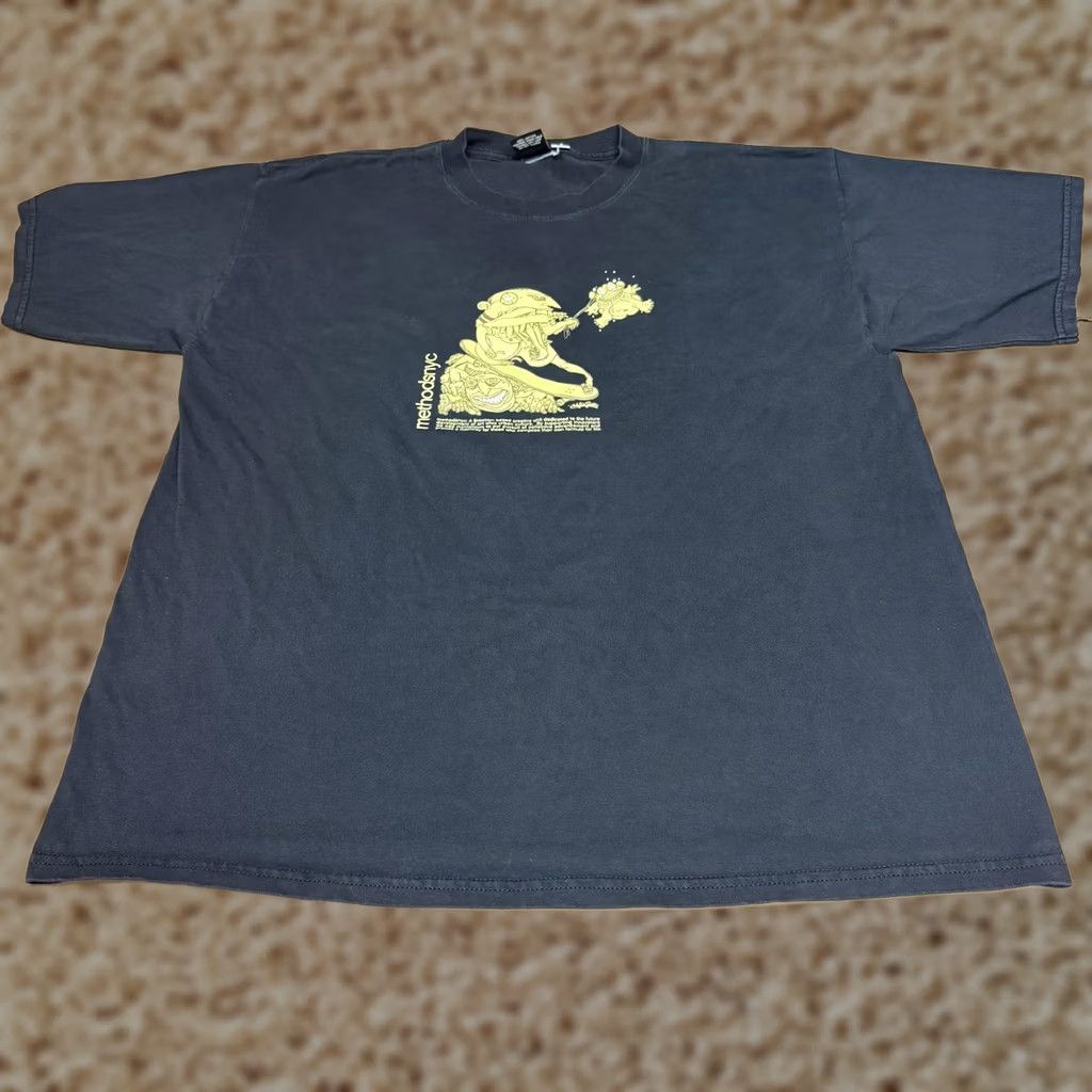 Vintage methodsnyc Shirt Mens XL Black Brooklyn Graphic Streetwear Urban Skate Tee Size US XL / EU 56 / 4 - 1 Thumbnail