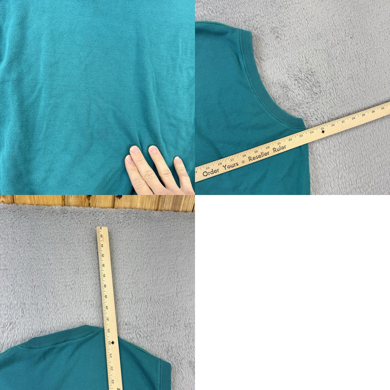 Vintage Jack Nicklaus Sweater Vest Mens Large Green Golf v neck Cotton Knit Preppy bear Size US L / EU 52-54 / 3 - 8 Thumbnail