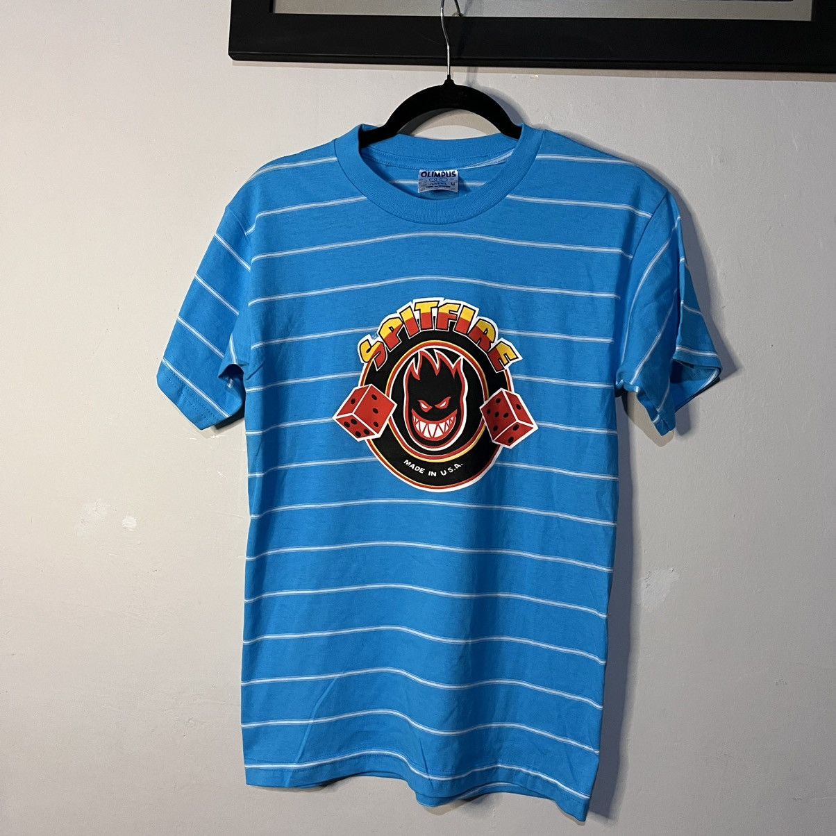 Vintage Vintage 90s spitfire striped tee Size US M / EU 48-50 / 2 - 1 Thumbnail