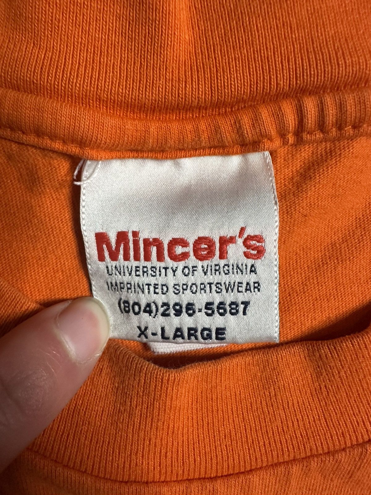 Vintage Vintage 90s Made In USA Virginia University Spellout T Shirt Size US XL / EU 56 / 4 - 4 Thumbnail